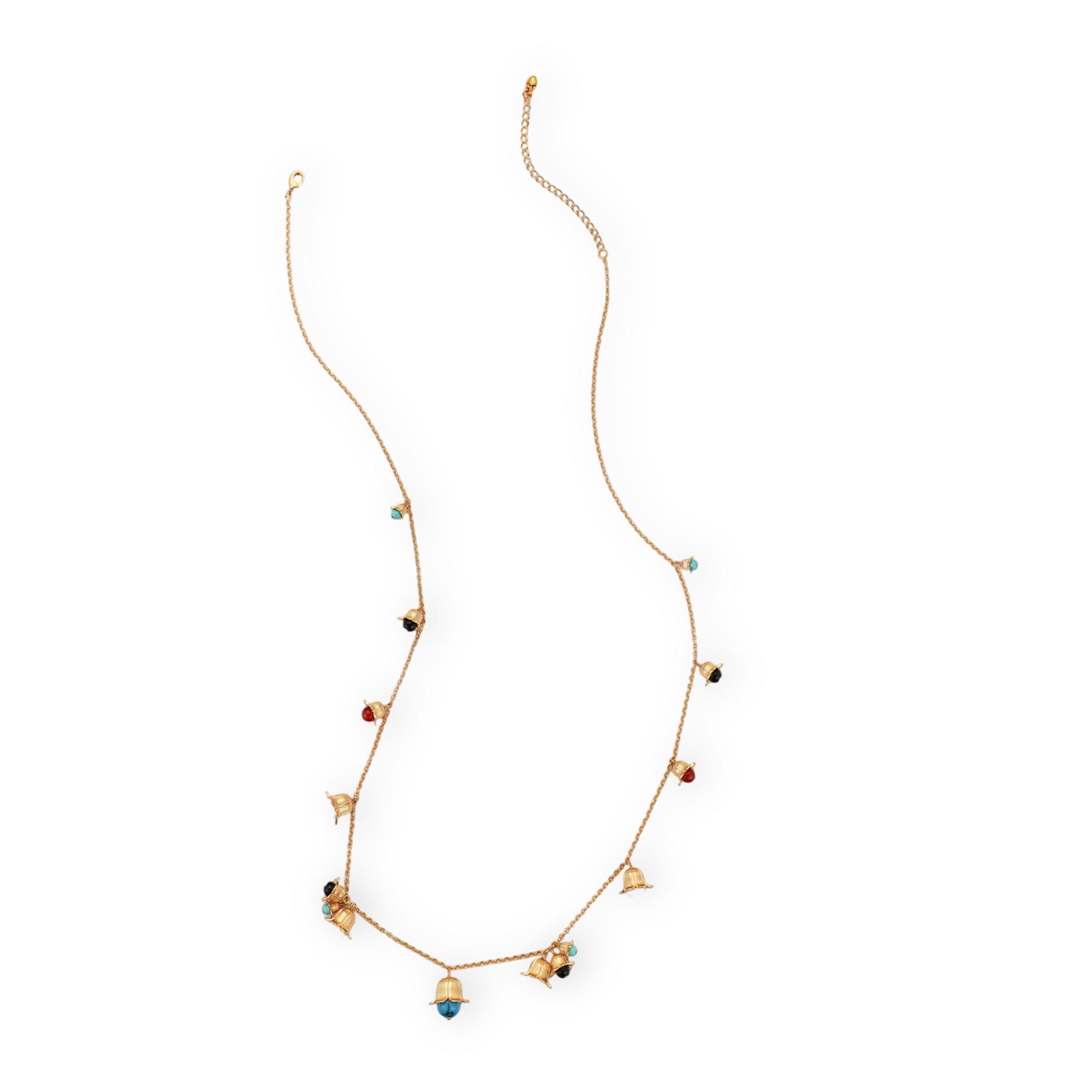 Ofrida 18K Gold Floral Cap Necklace