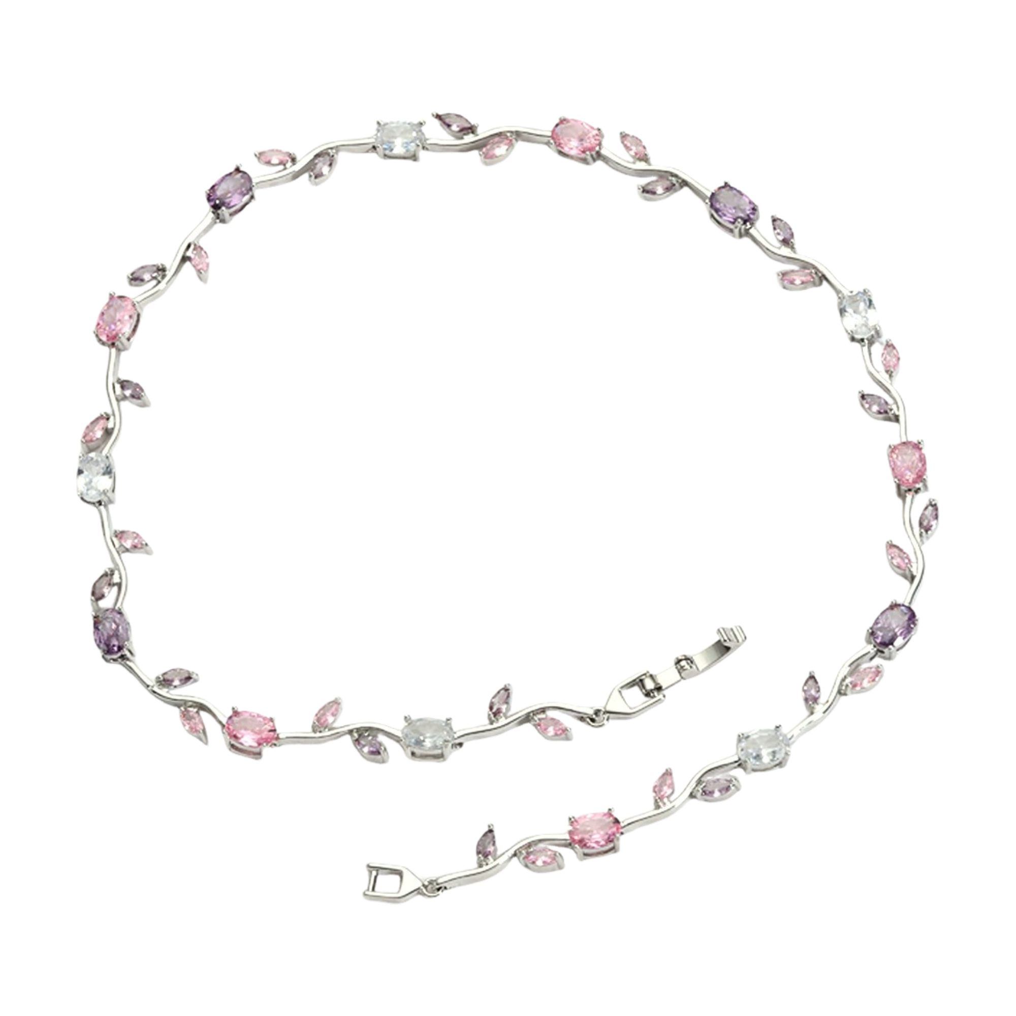 Ottilie Vine Multicolor Floral Necklace