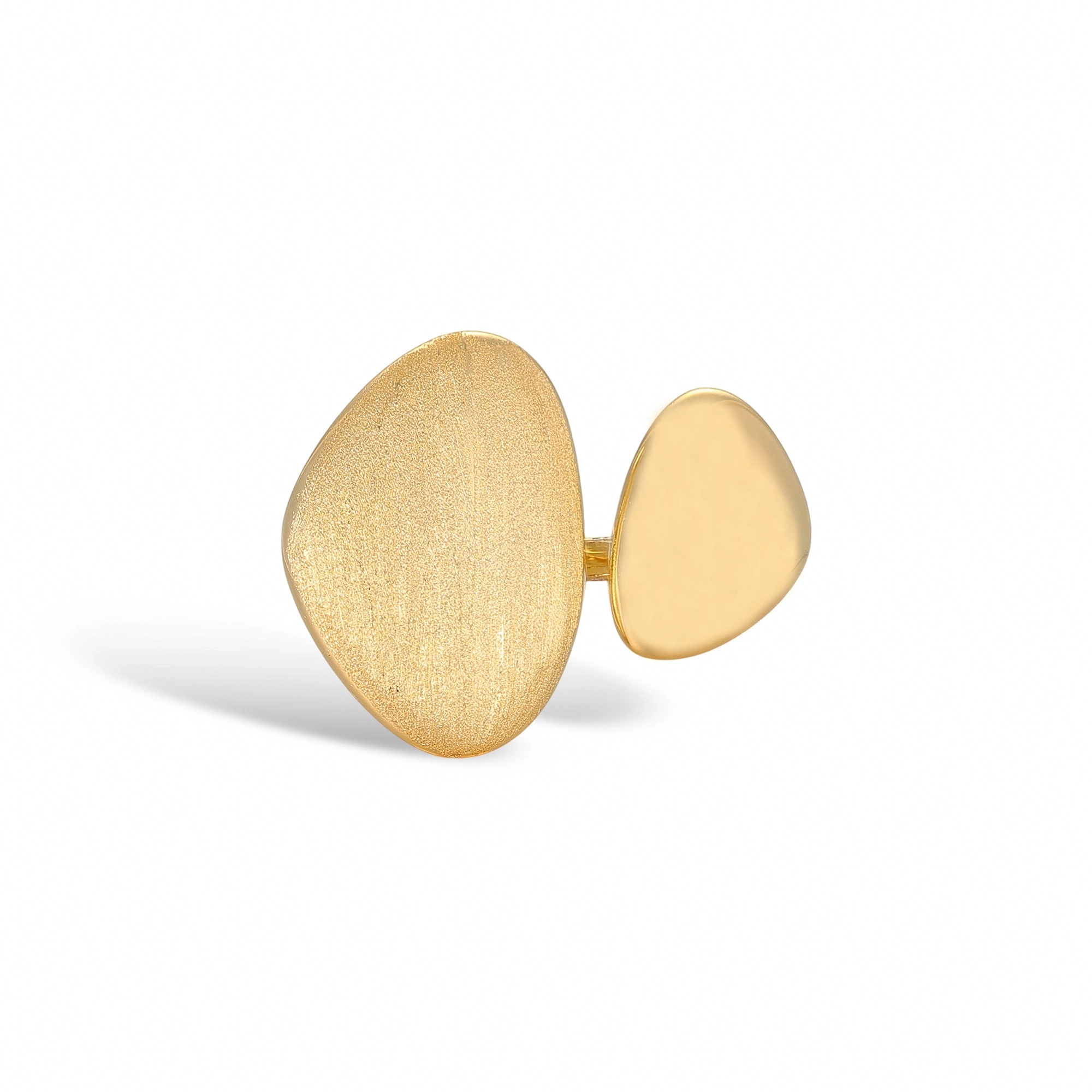 Pomme 14K Yellow Gold Teardrop Open Ring