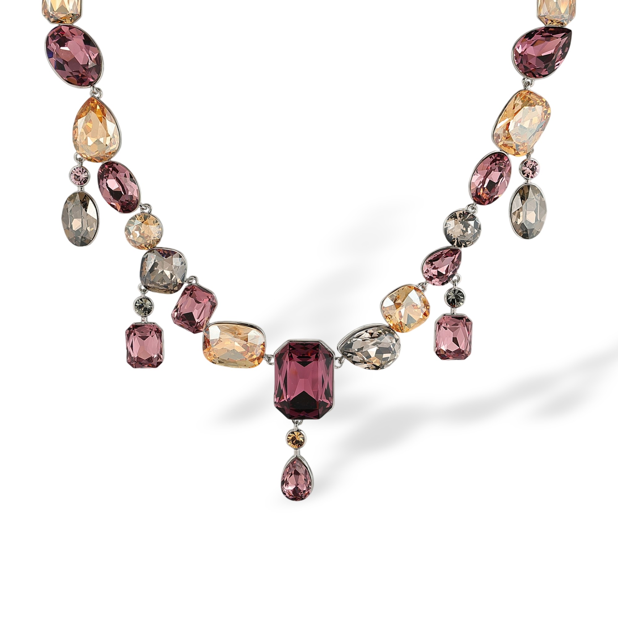 Radegund Multicolor Mixed Shape Dangle Necklace