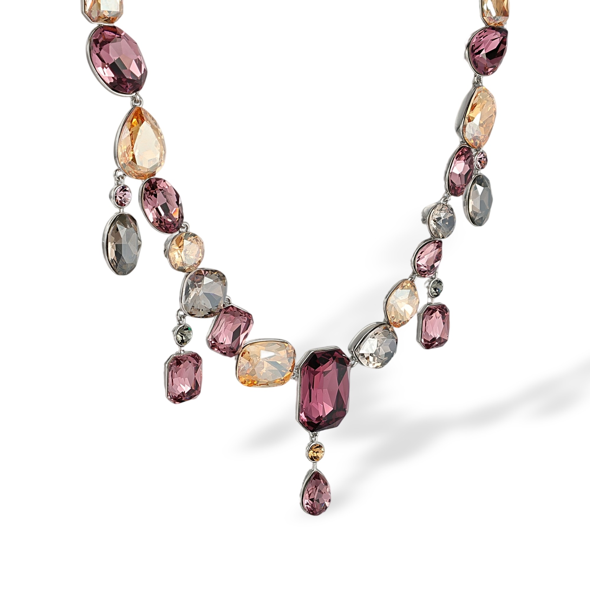 Radegund Multicolor Mixed Shape Dangle Necklace