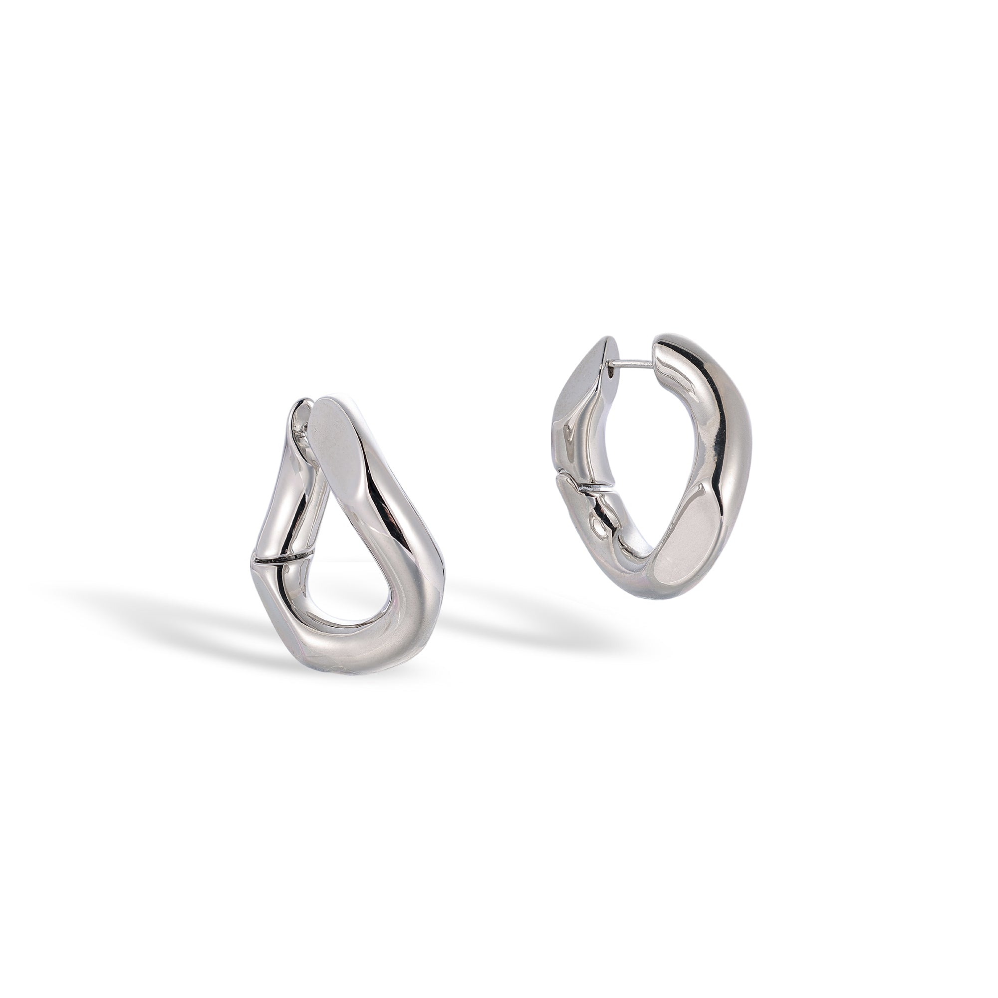 Rosalie 14K Gold Curve Hoop Earrings