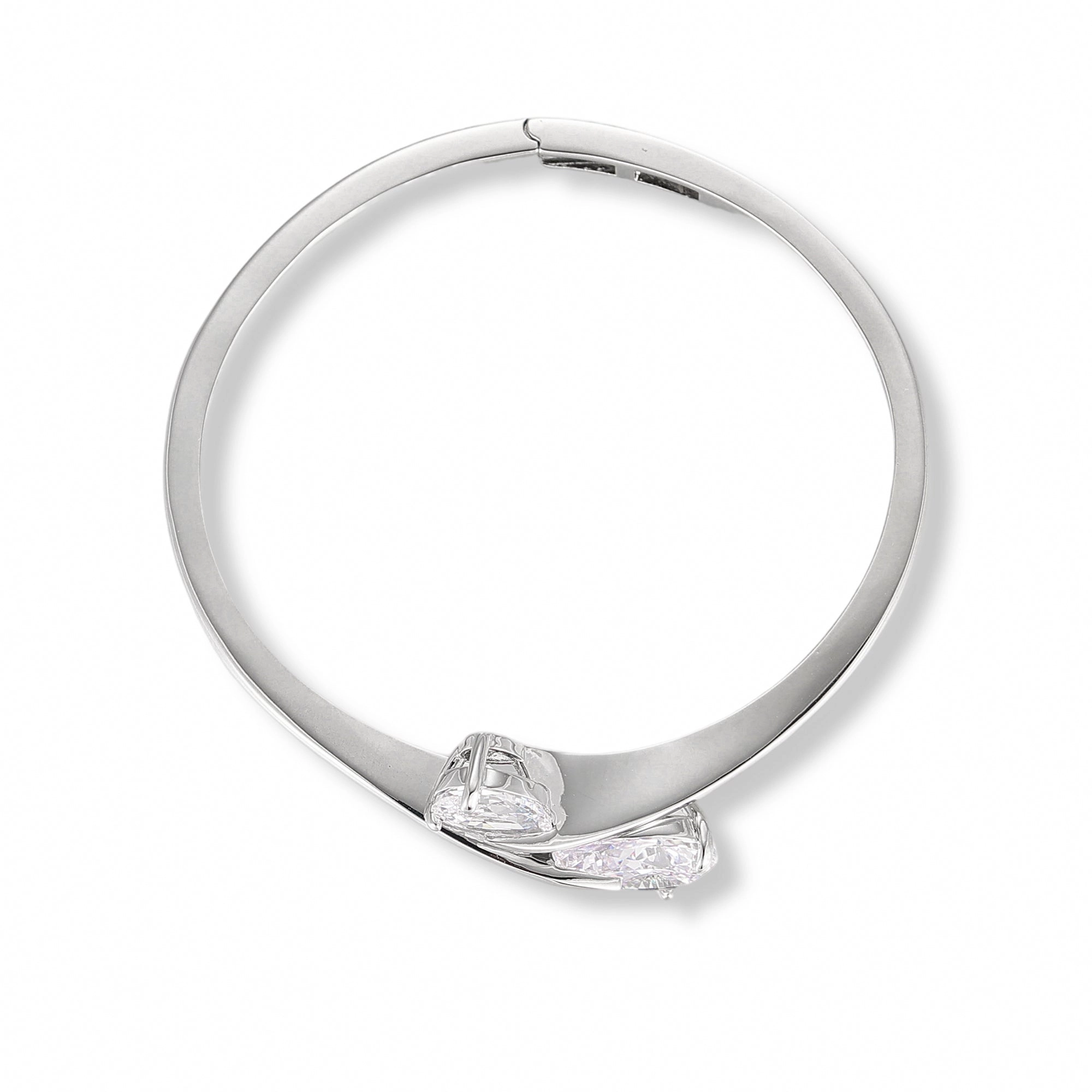 Roxana 14K Gold Teardrop Bangle
