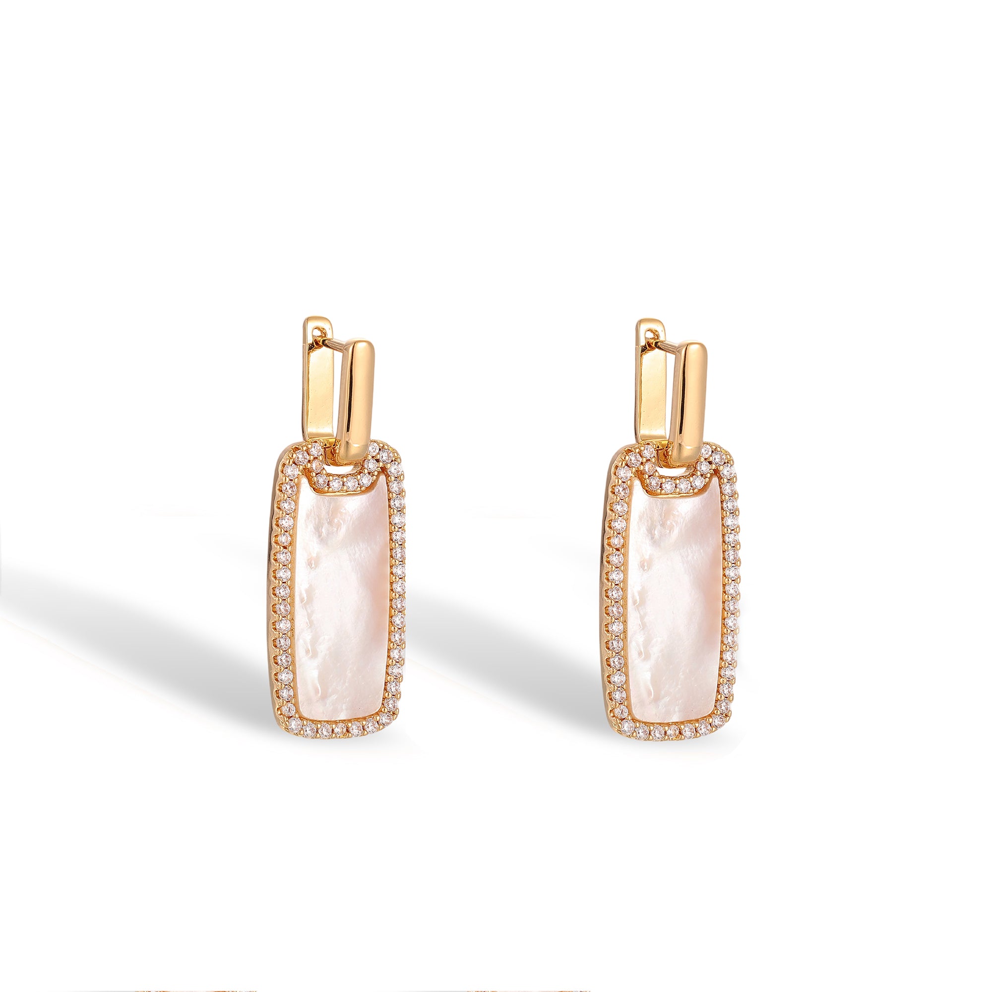 Samira 14K Gold Mother-of-Pearl Earrings