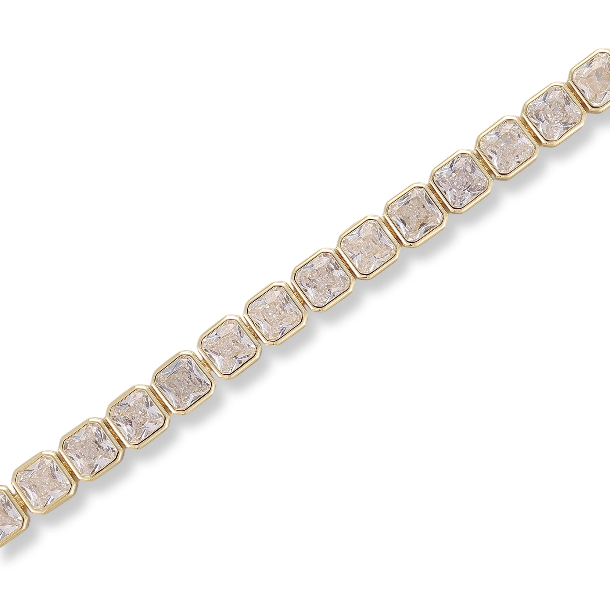Sharon 14K Gold Square Bracelet