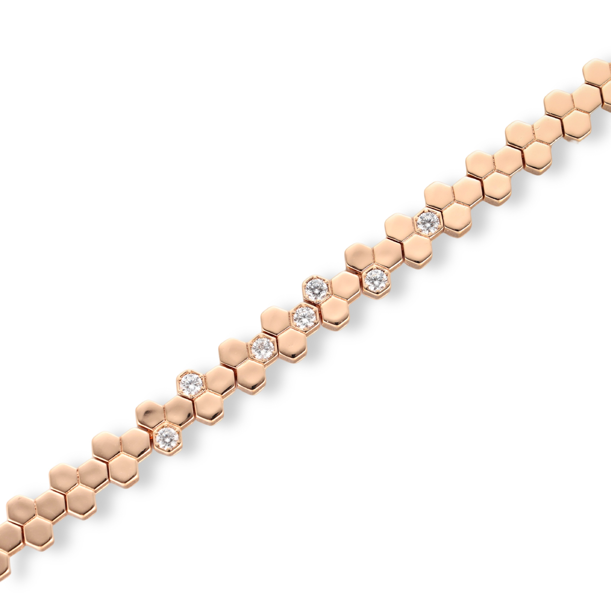 Taisia Rose Gold Honeycomb Bracelet