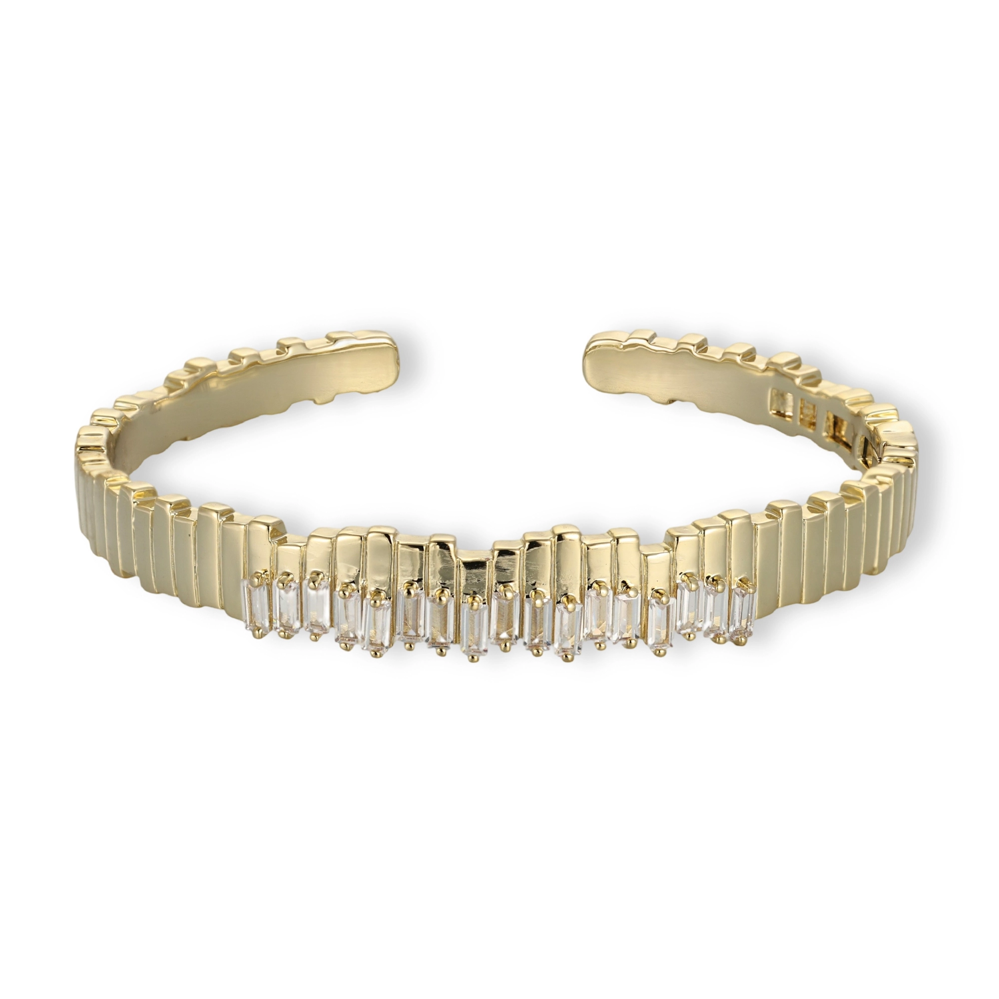 Trudlind 14K Gold Baguette Open Bangle