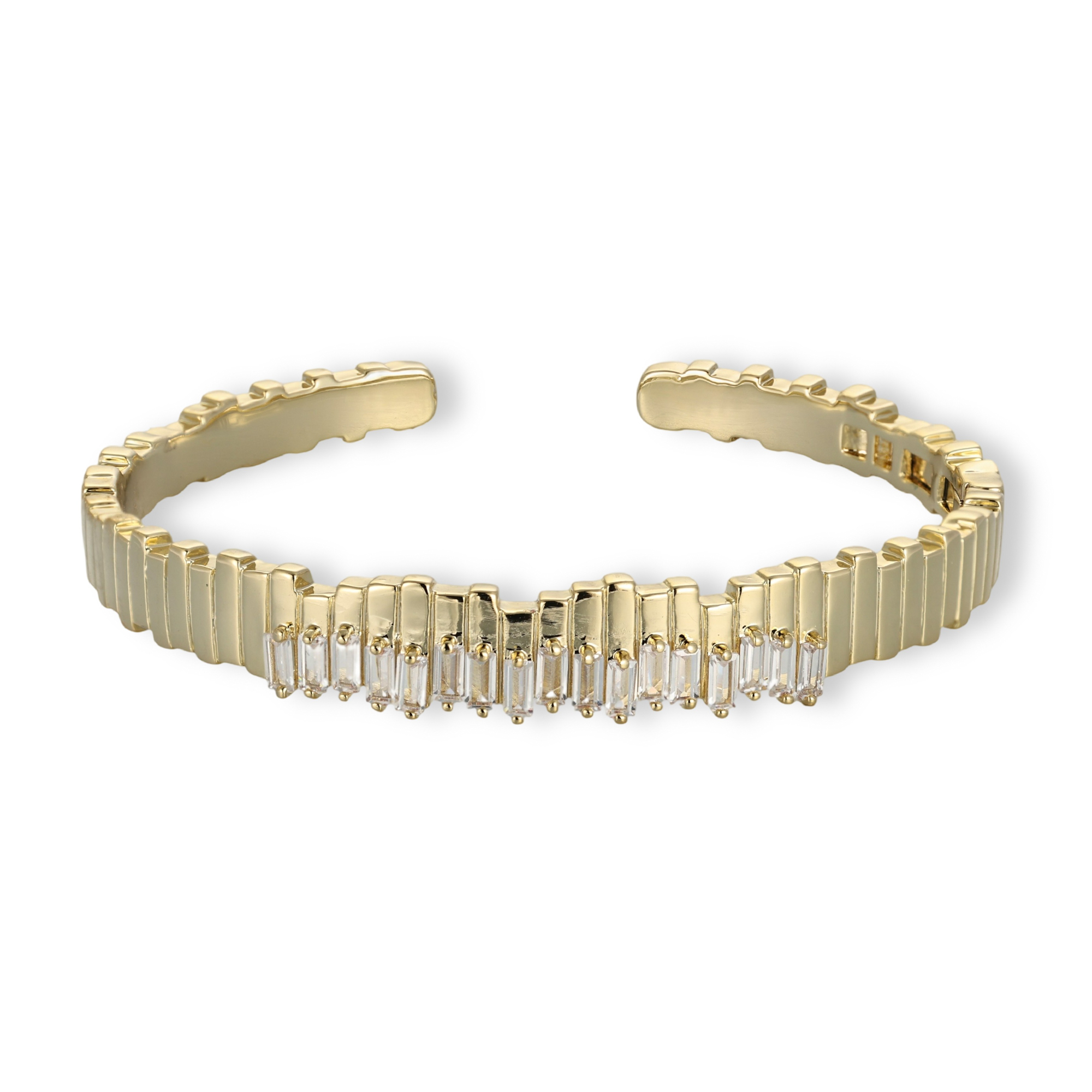 Trudlind 14K Gold Baguette Open Bangle