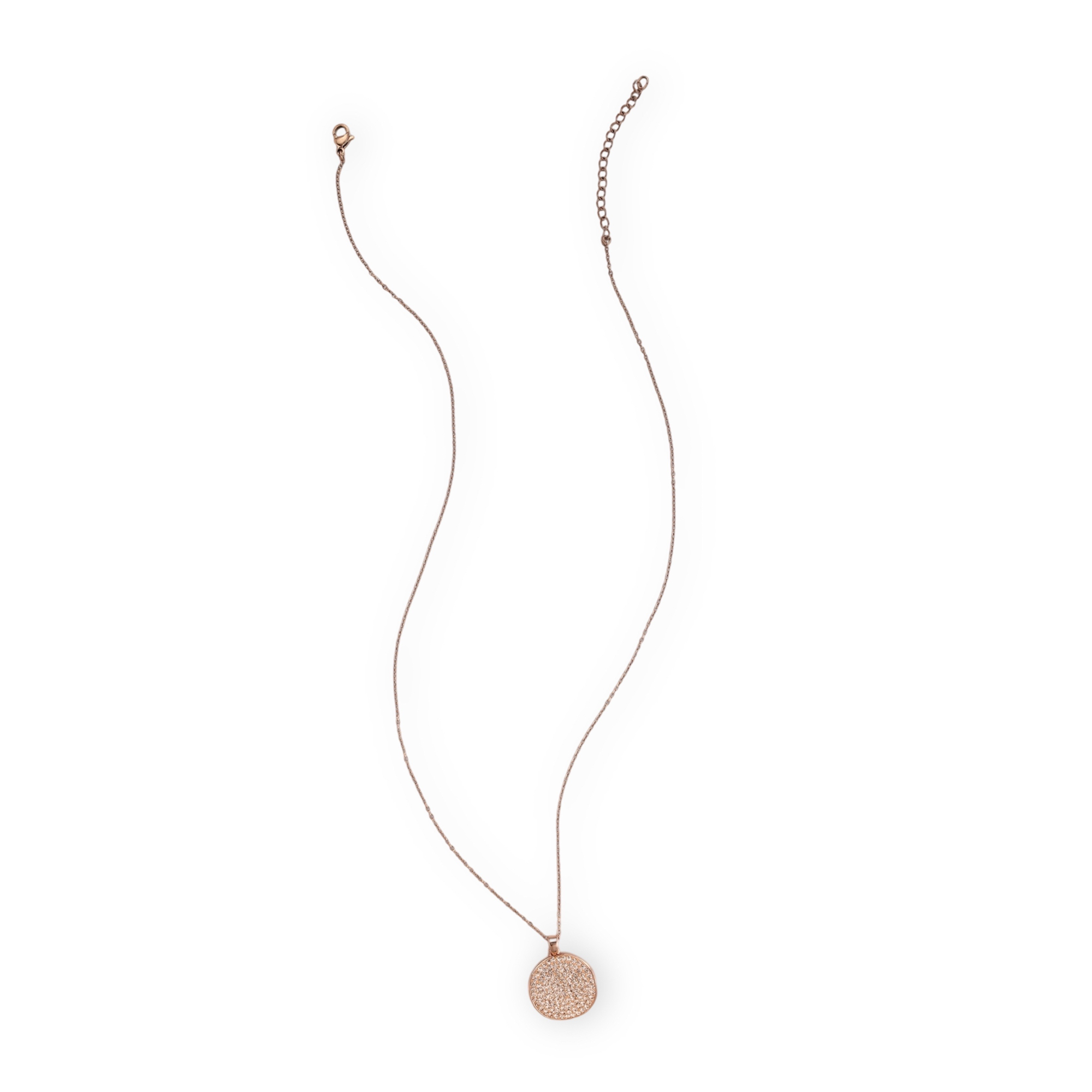 Violante Rose Gold Irregular Disc Necklace