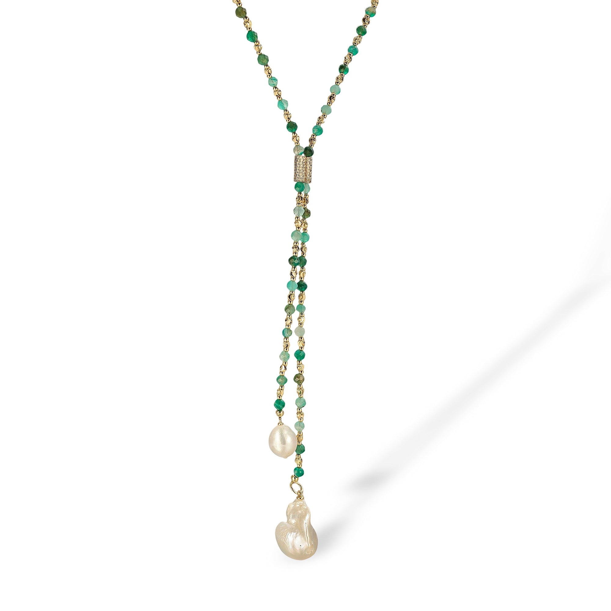 Viona Beaded Baroque Pearl Necklace