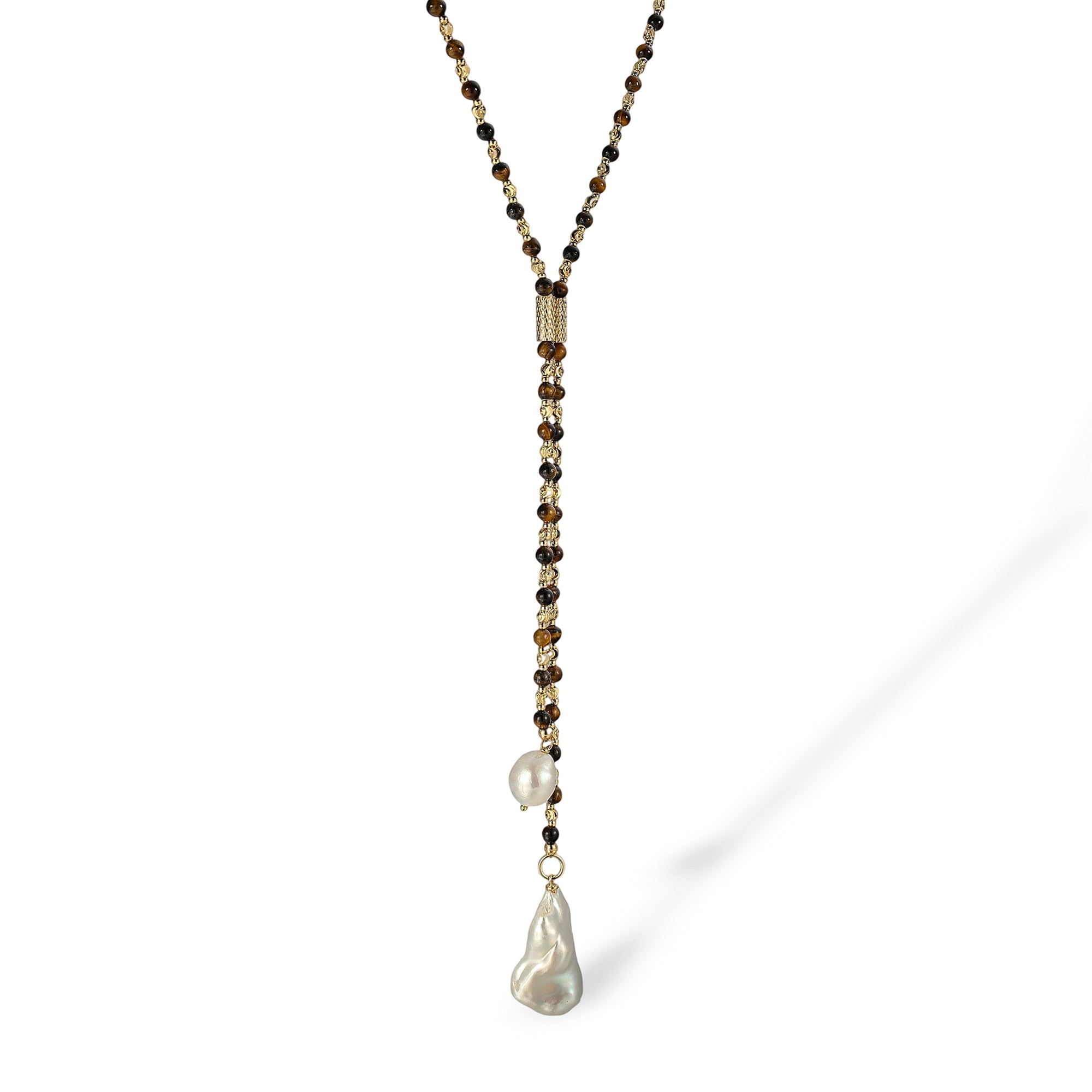 Viona Beaded Baroque Pearl Necklace