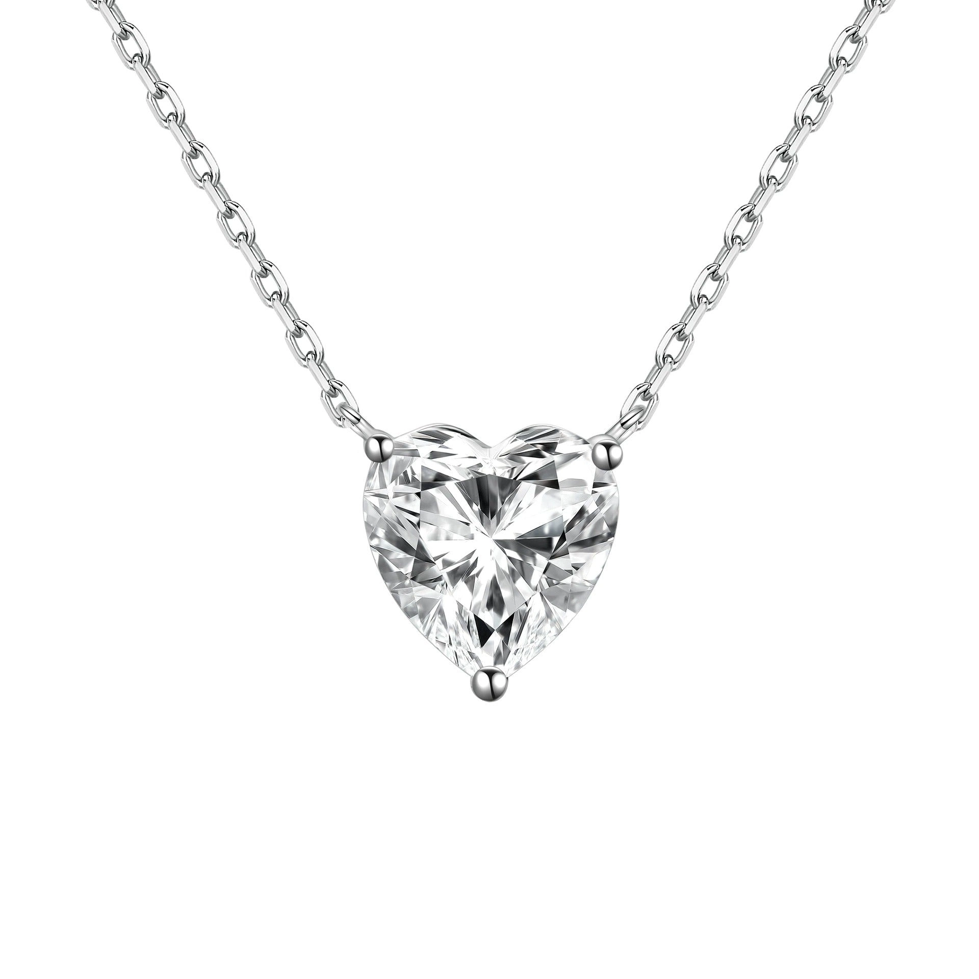 Walburga Petit White Heart Necklace