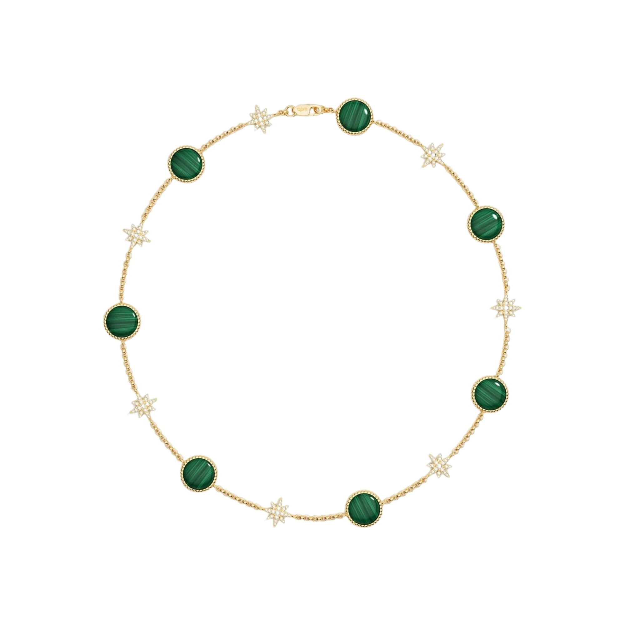 Célestine Peacoke Green Starburst Necklace
