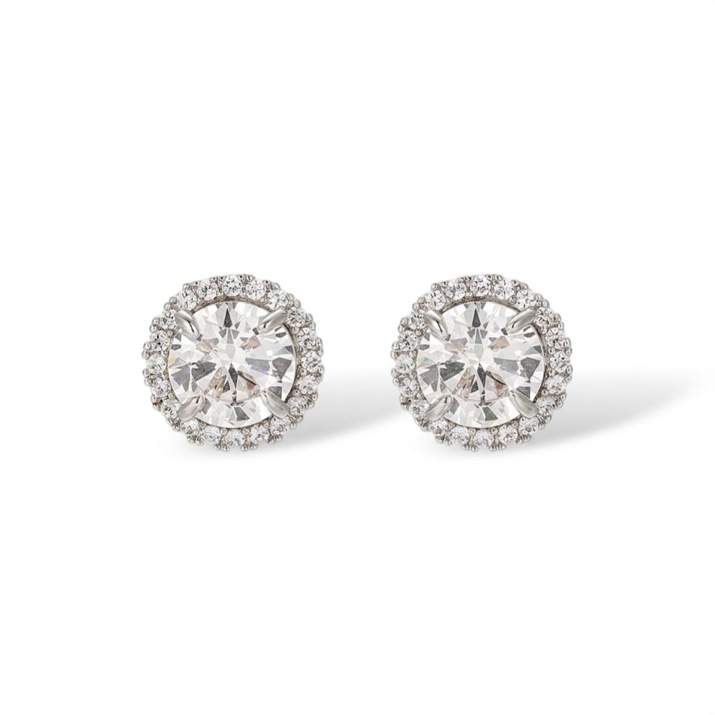 Innocence 18K Gold Round Stud Earrings