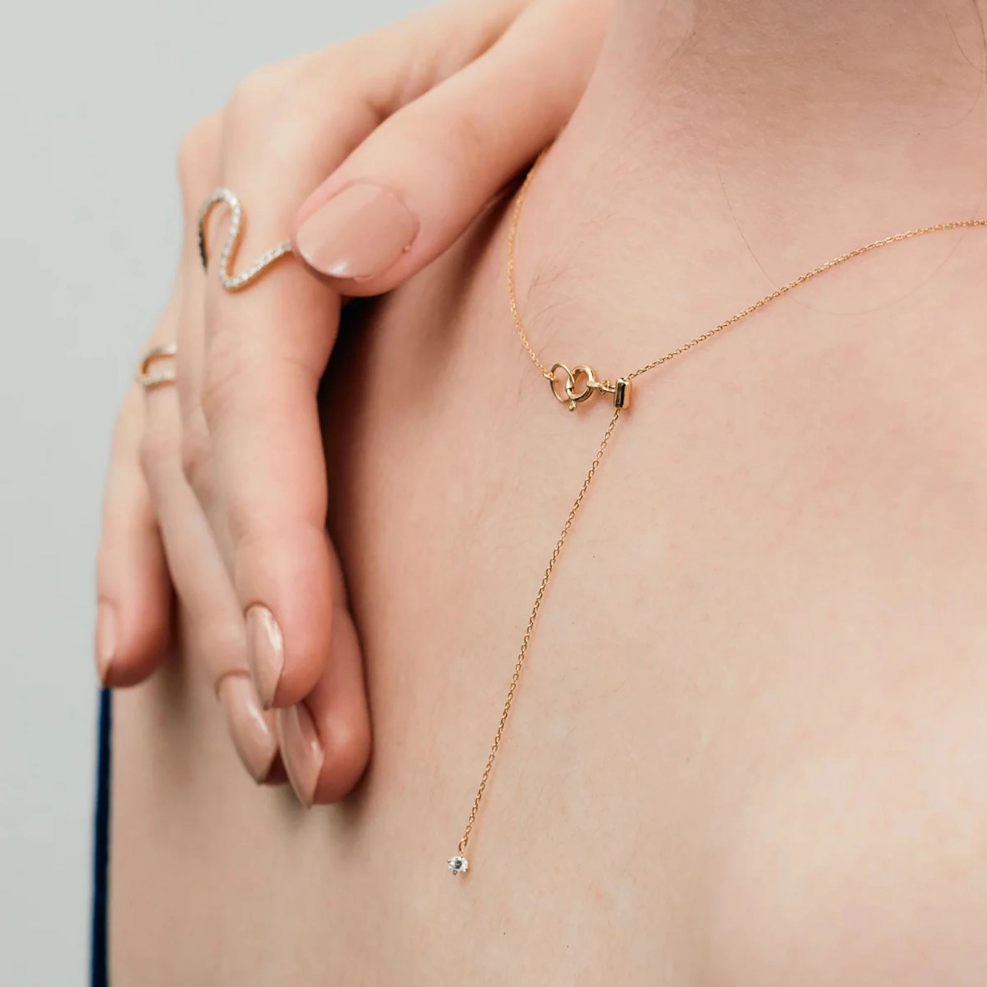 Frédérique 18K Gold Teardrop Necklace
