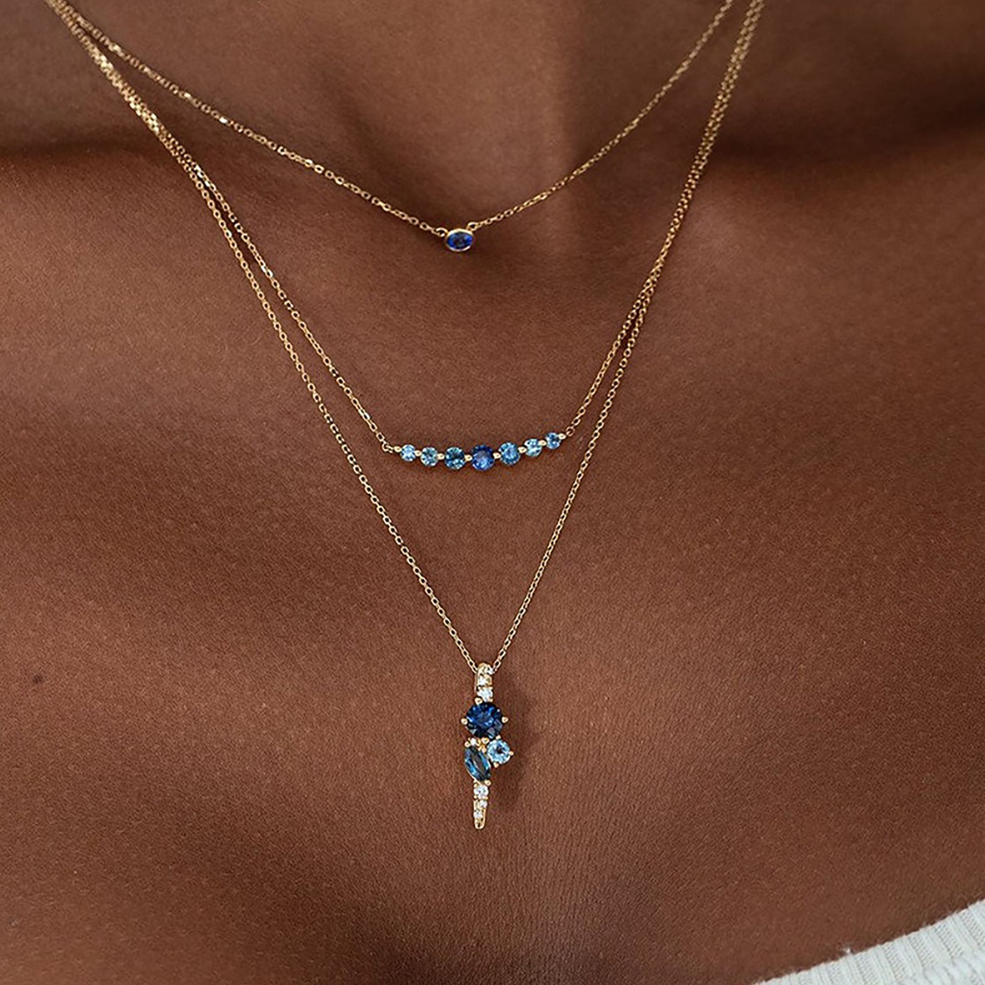 Desirade 18K Gold Marquise Round Necklace