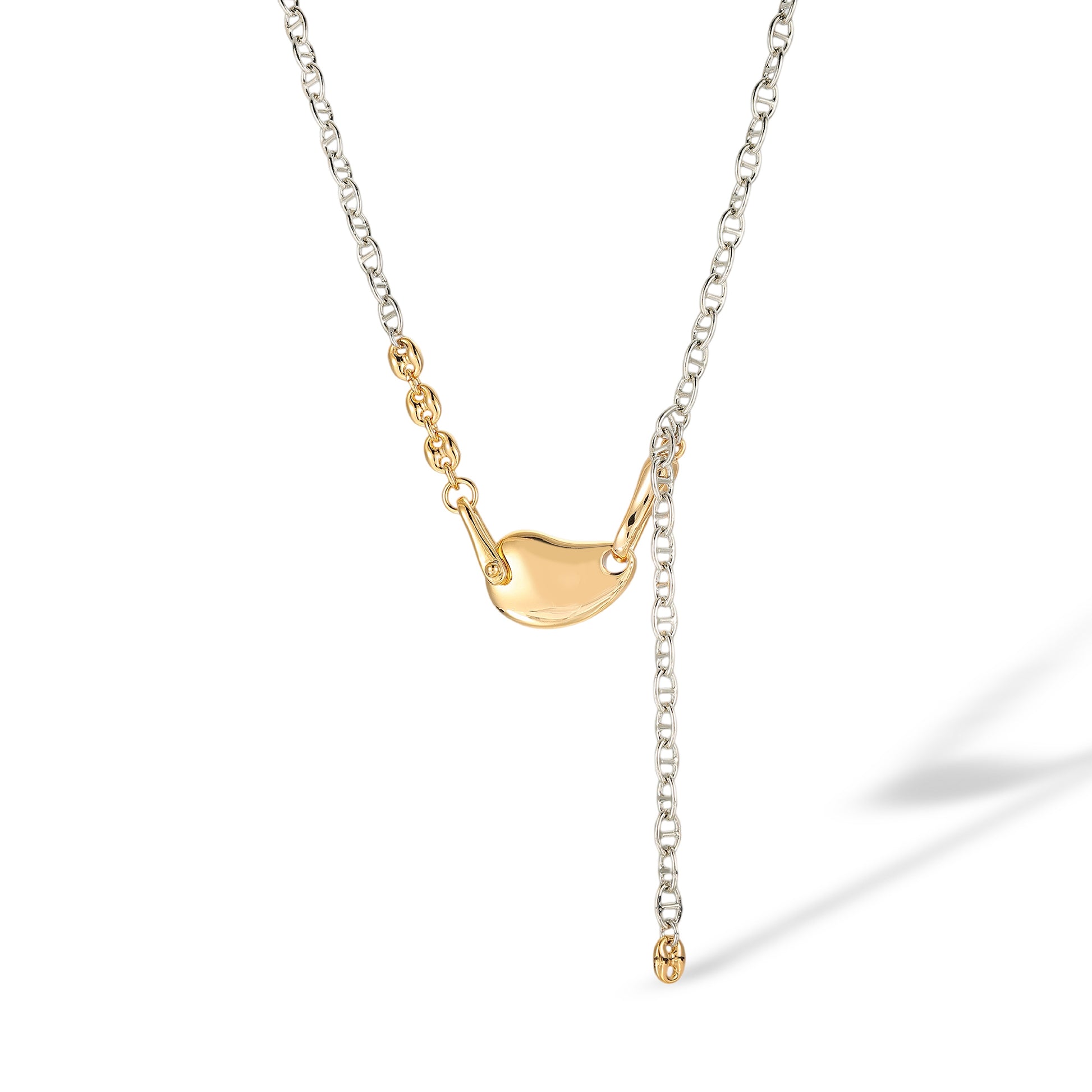 Abigaëlle Two-Tone Organic Pebble Necklace