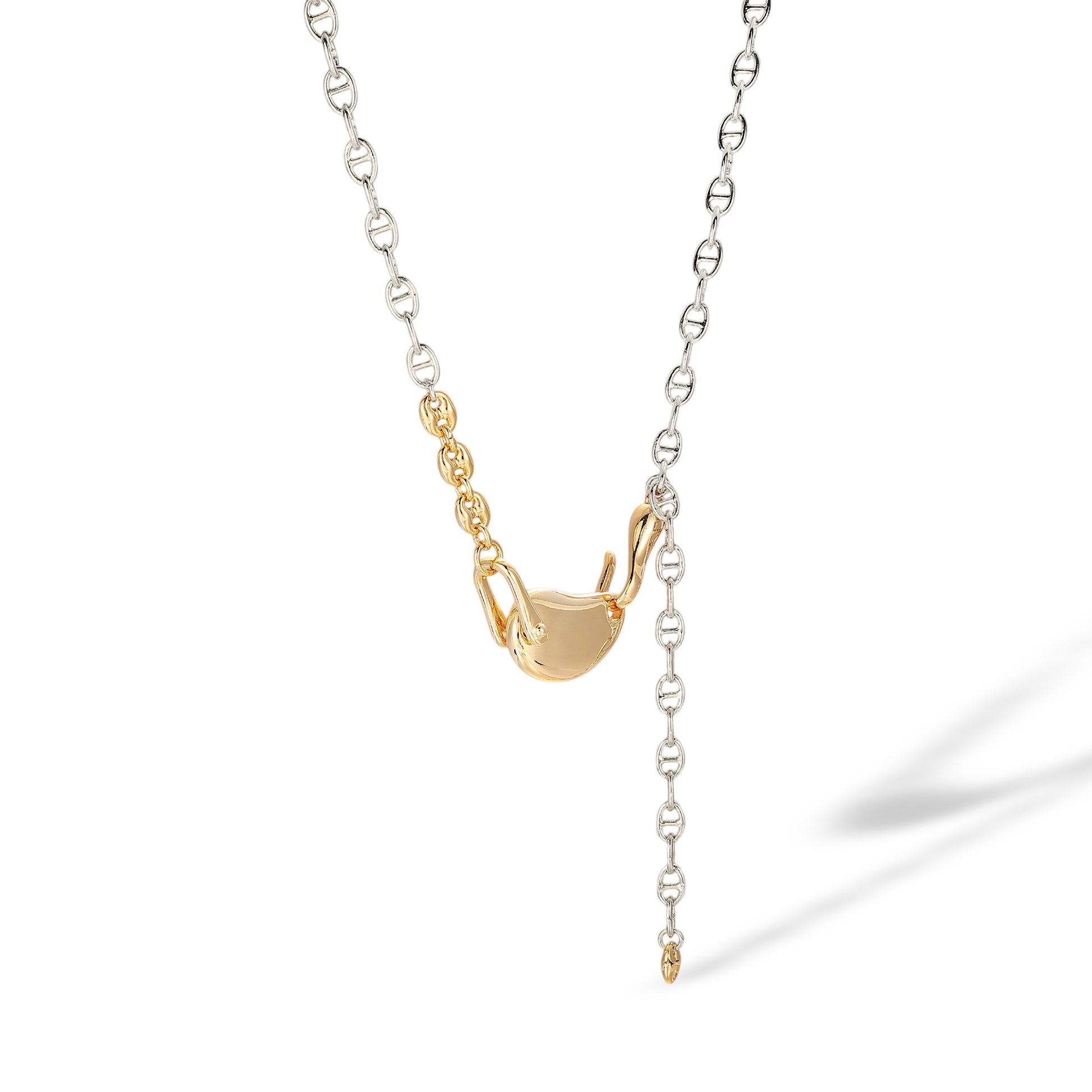 Abigaëlle Two-Tone Organic Pebble Necklace