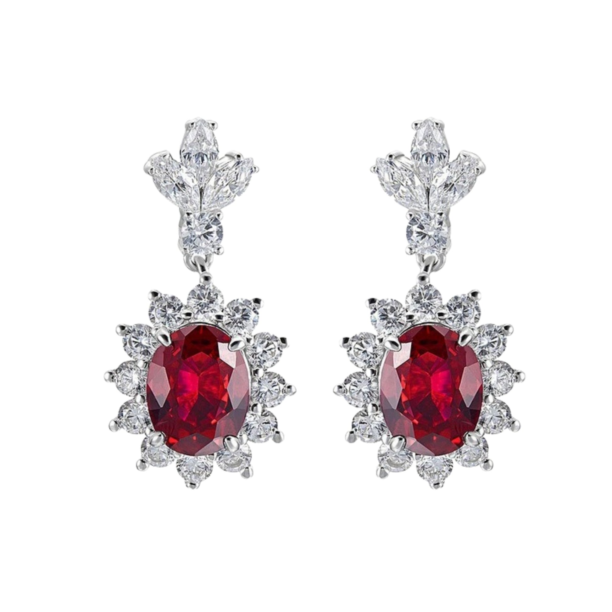 Acanthe Emerald Green Sun Floral Earrings