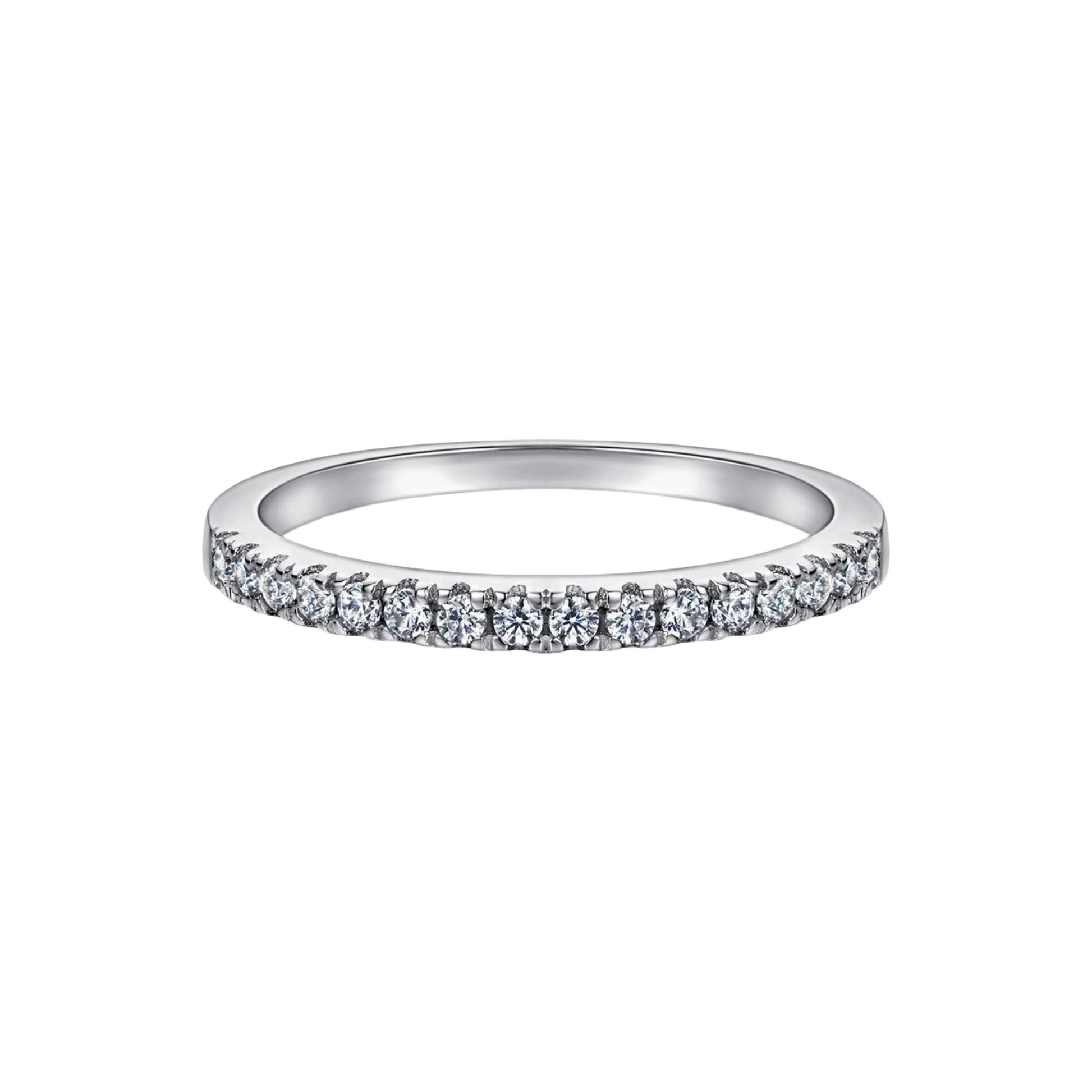 Adélaïde White Heart Ring Set