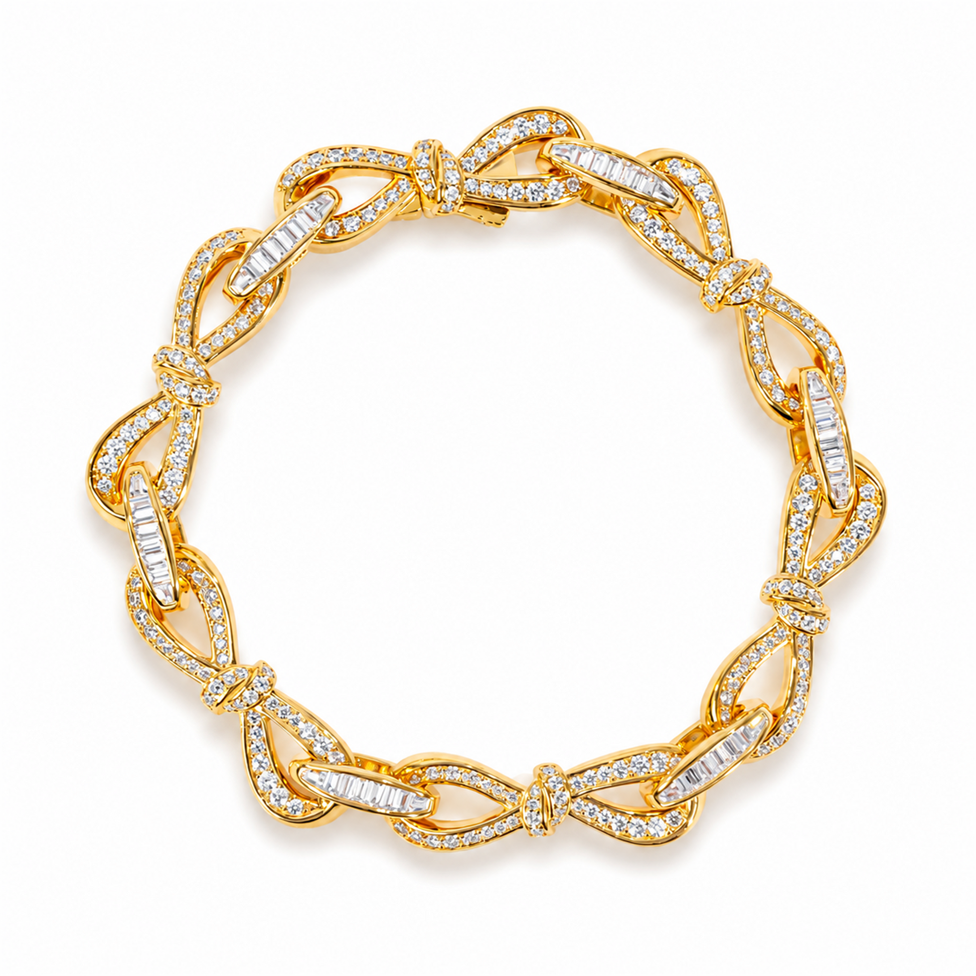 Adelhild 18K Gold Butterfly Bow Bracelet