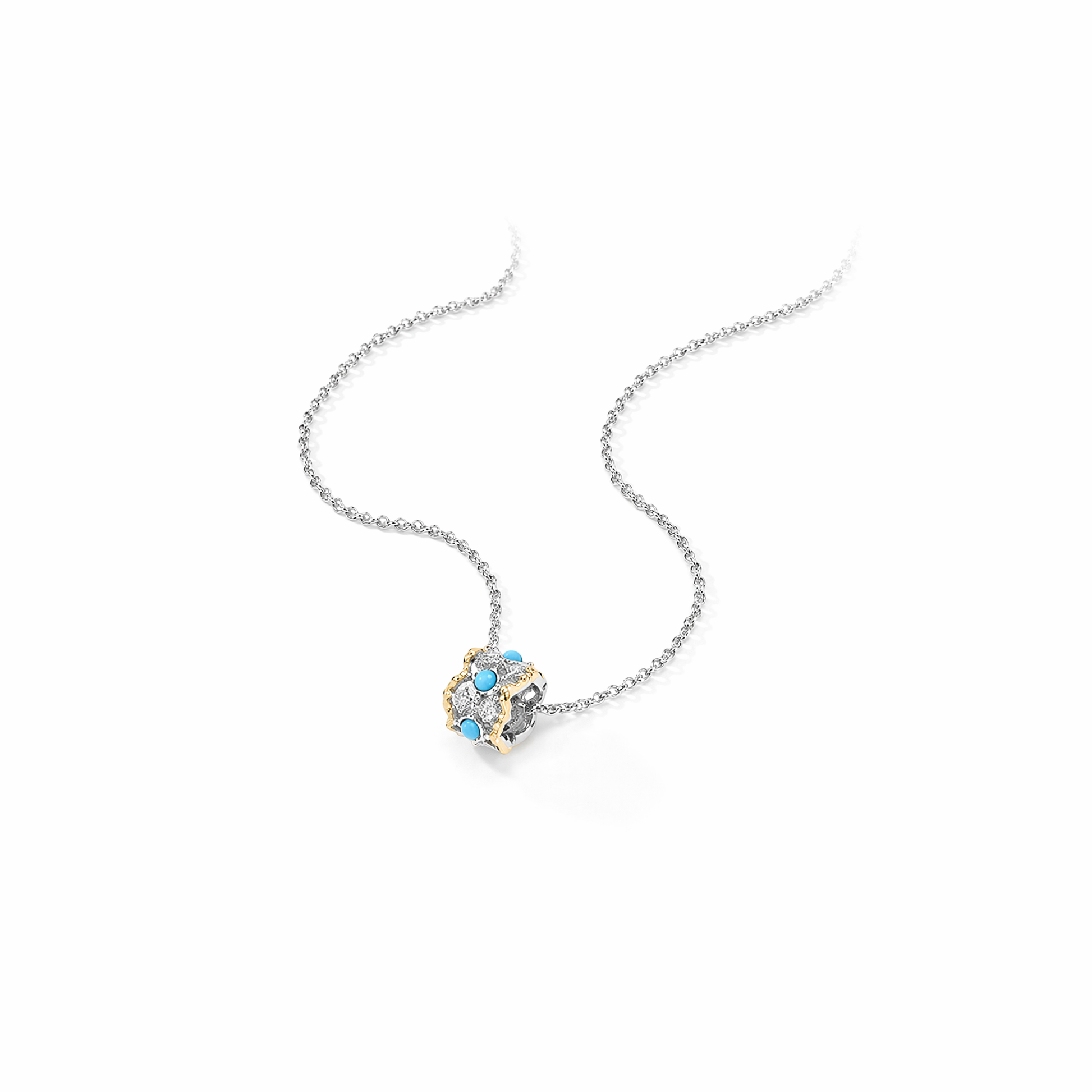 Adeltraud Turquoise Wavy Necklace