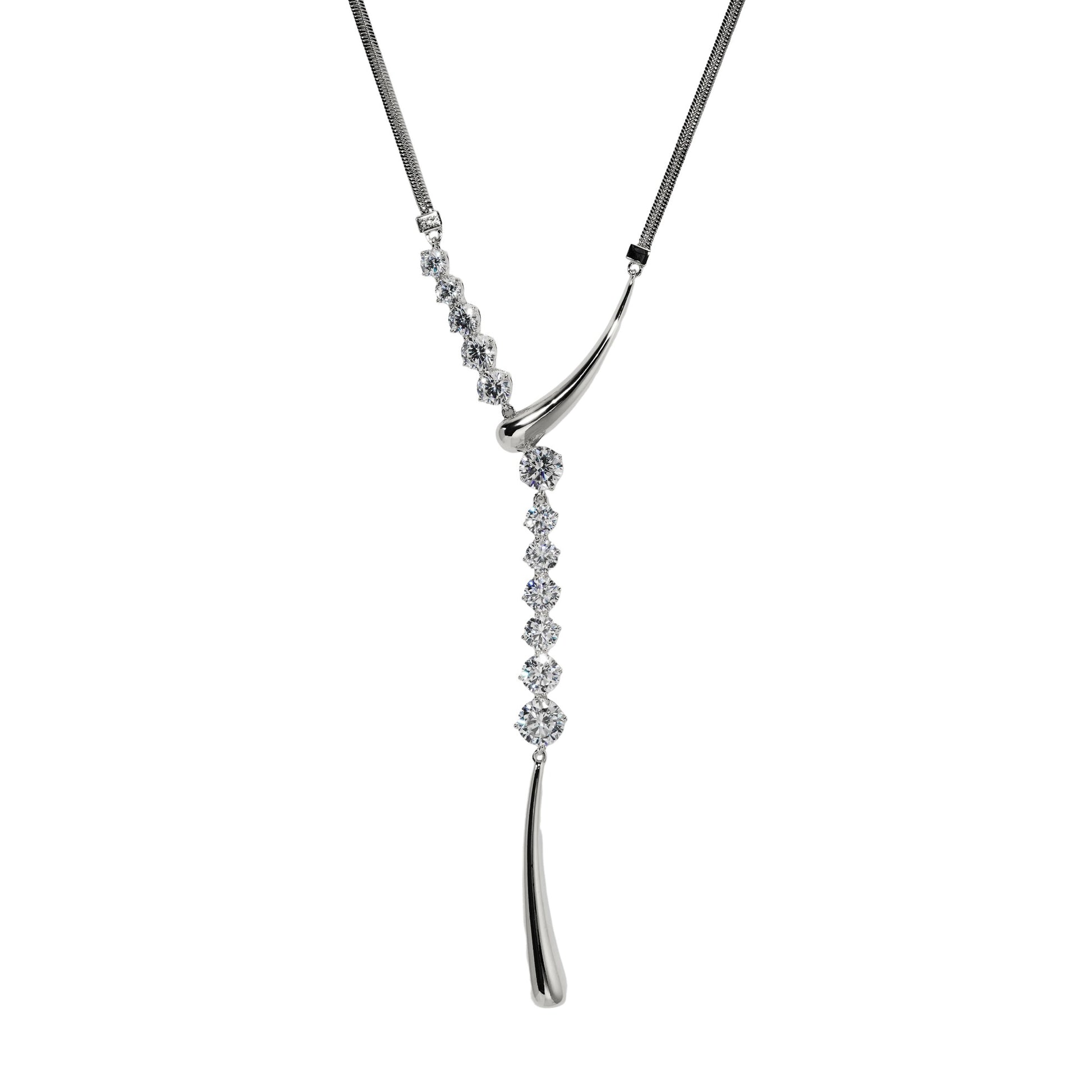 Agatha 14K Gold Y-Shaped Drop Necklace
