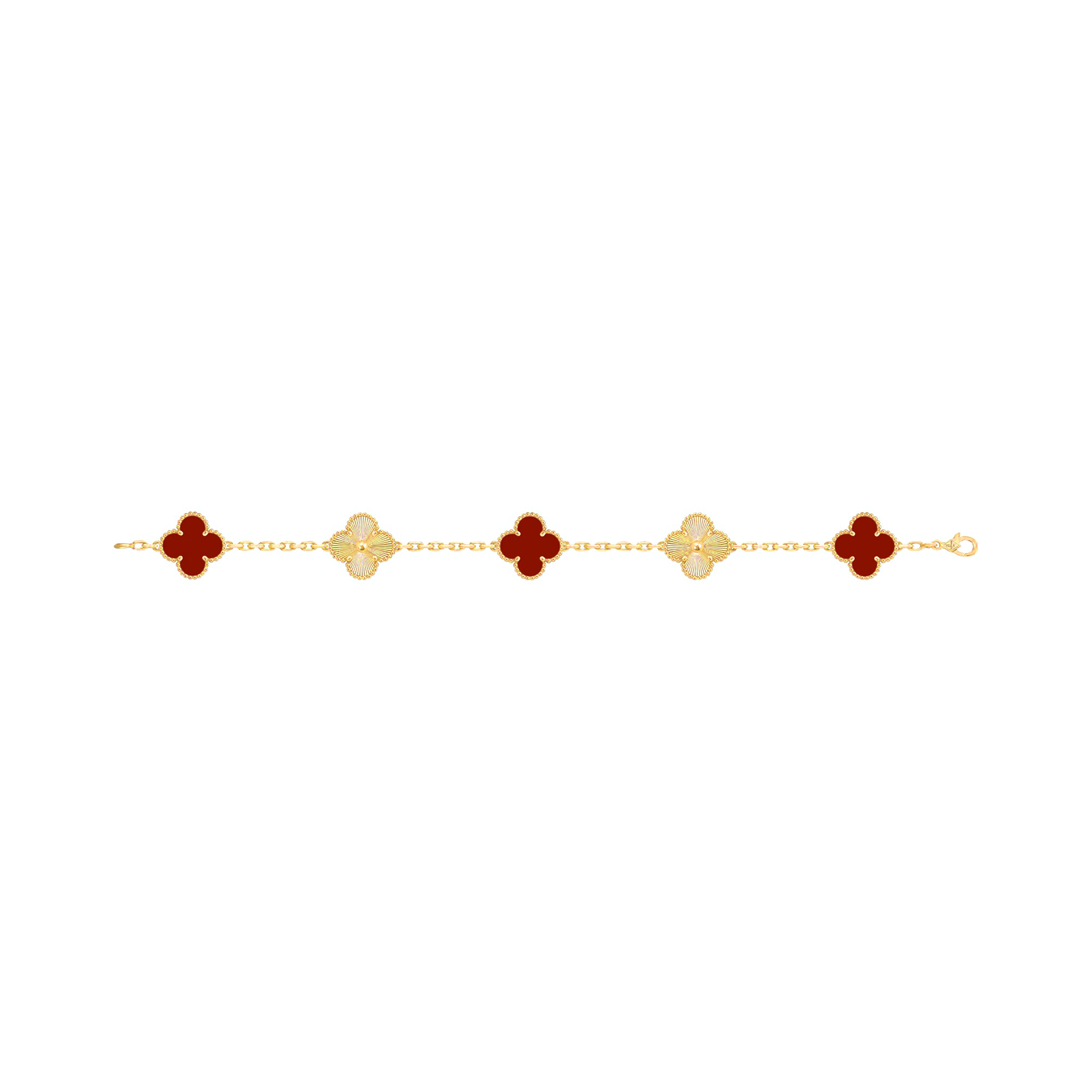 Aïcha Red Clover Bracelet