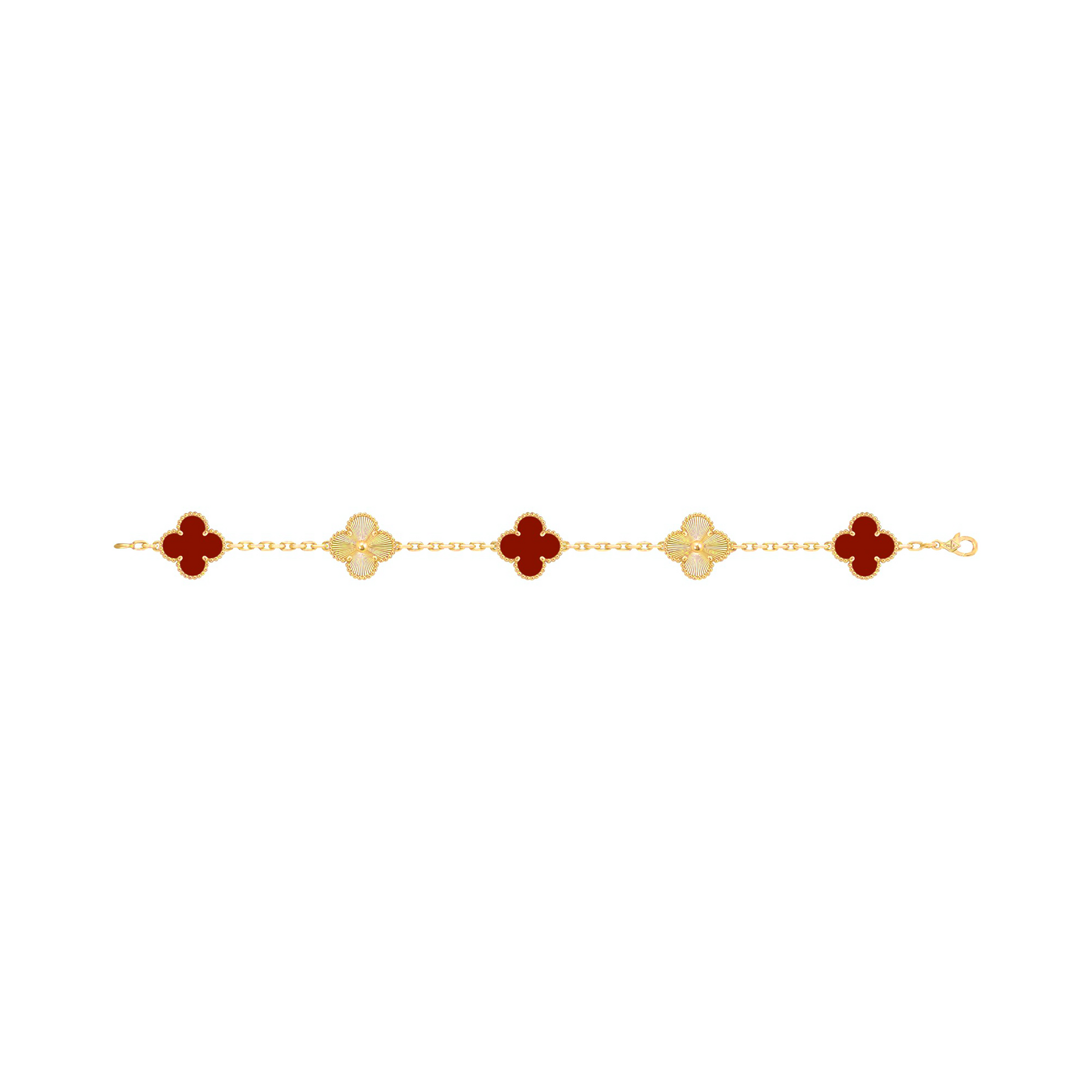 Aïcha Red Clover Bracelet