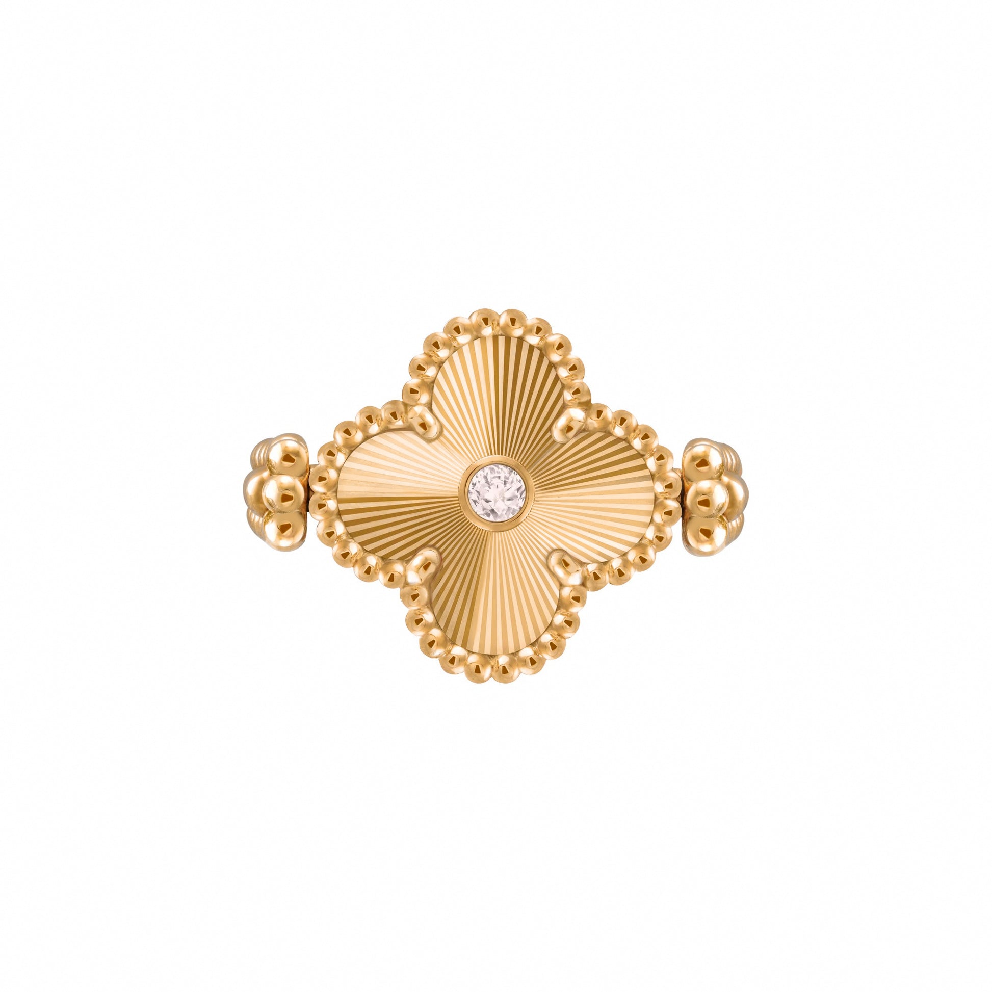 Aïcha Red Clover Ring