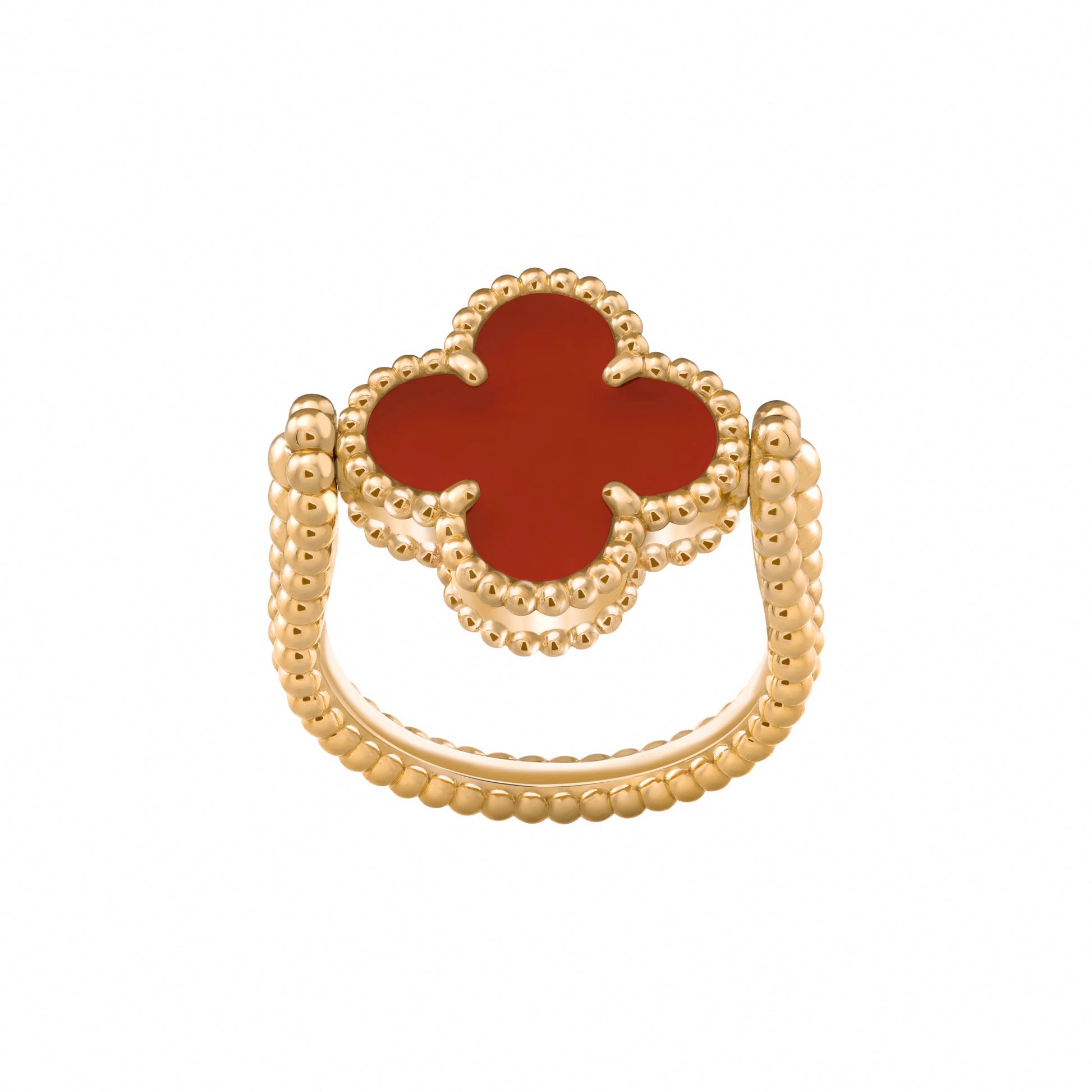 Aïcha Red Clover Ring