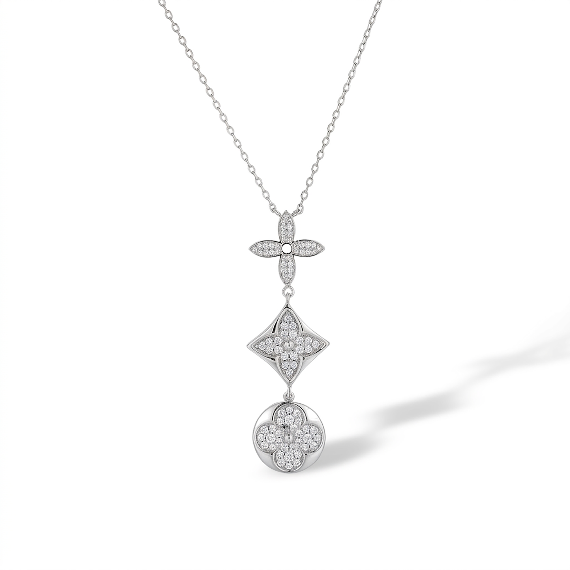 Alessa 14K Gold Trèfle Necklace