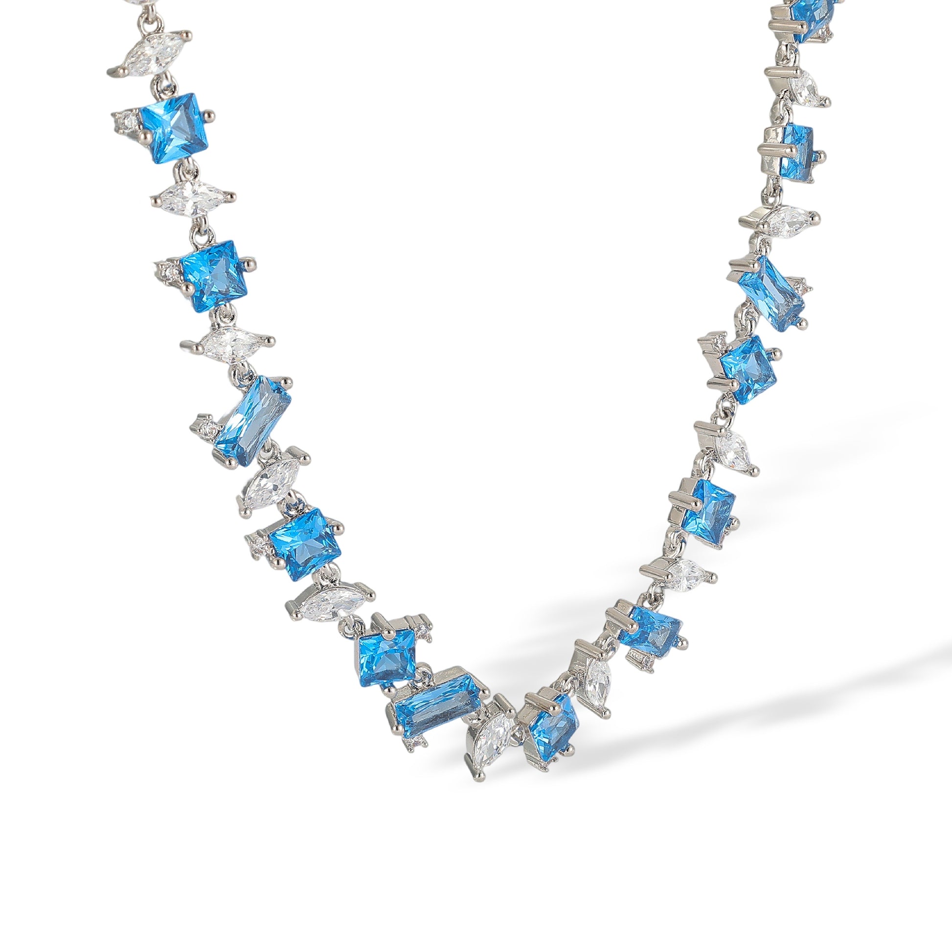 Alleaume Blue Mixed Shape Necklace