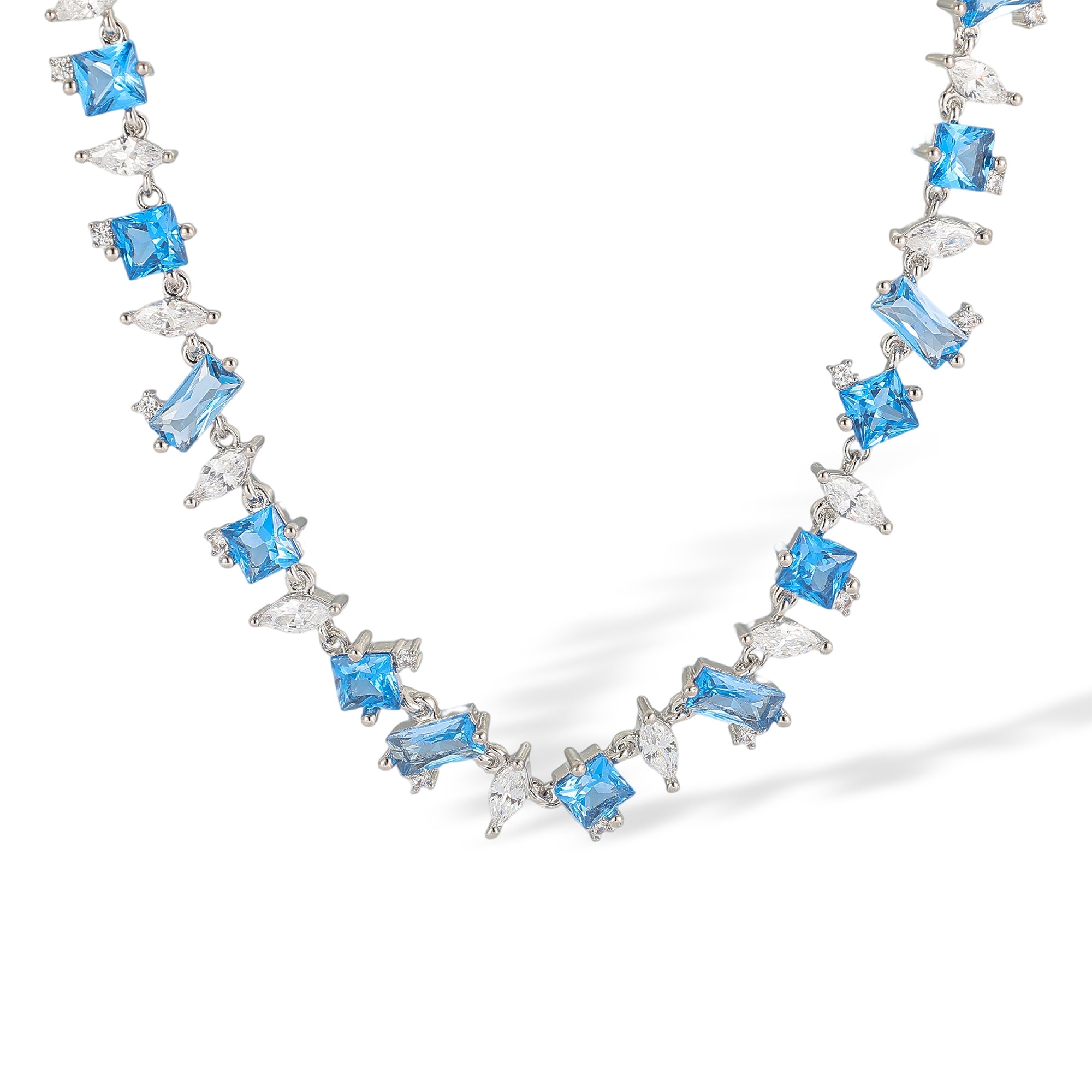 Alleaume Blue Mixed Shape Necklace
