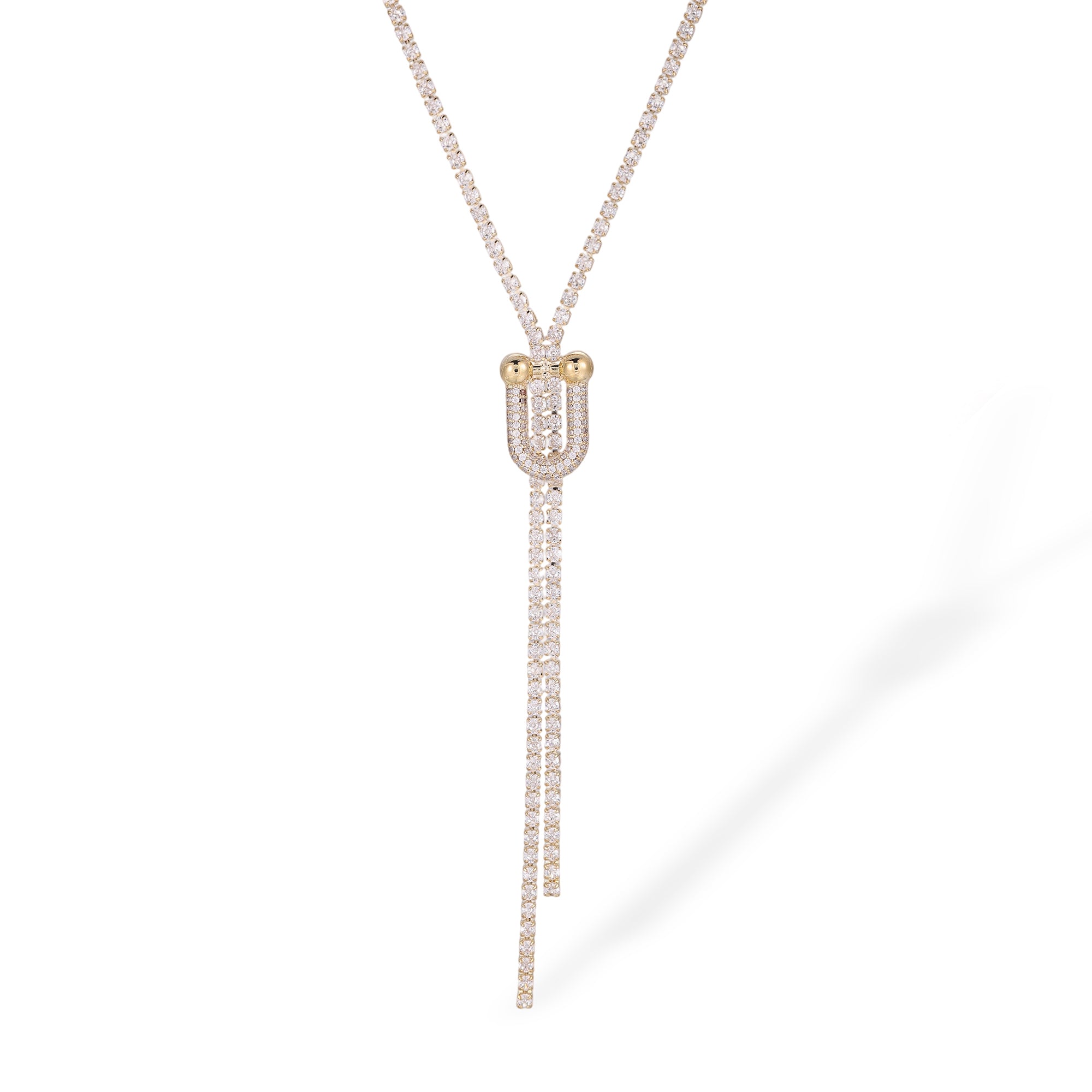 Alruna 14K Gold Round Tassel Necklace