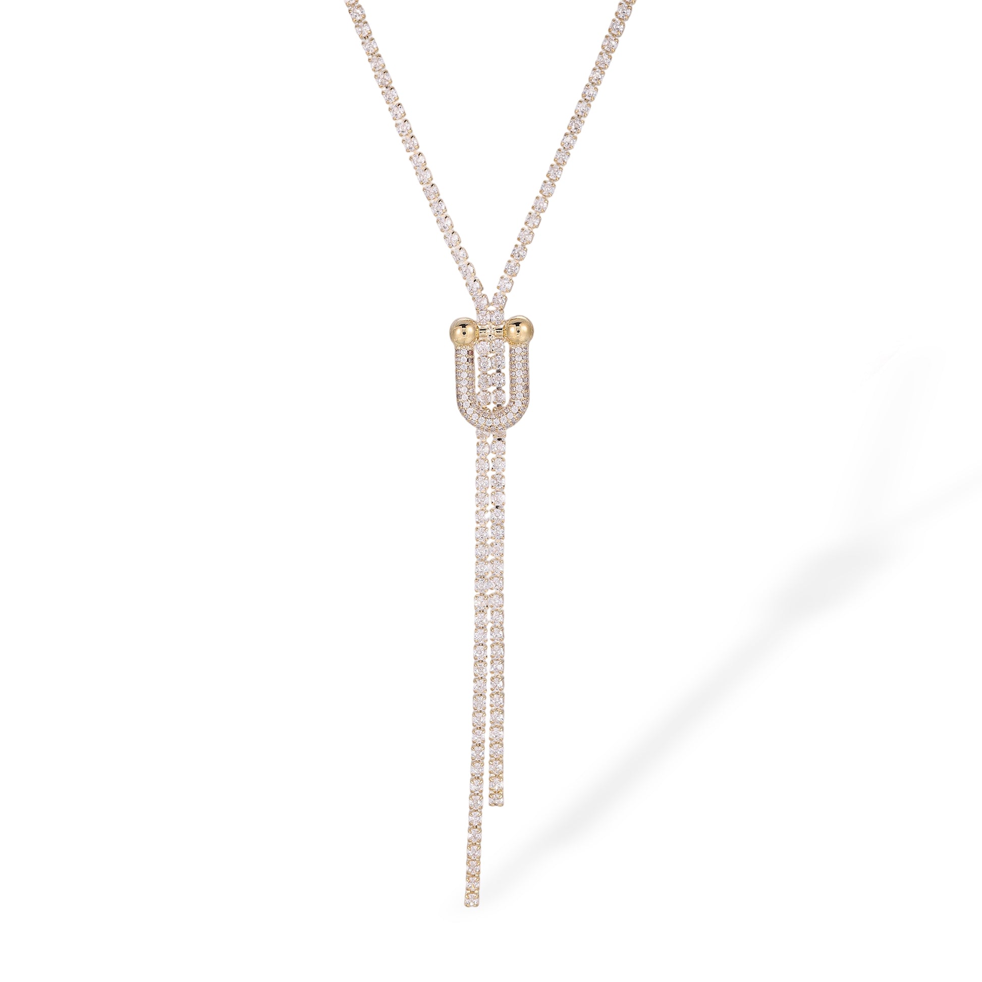 Alruna 14K Gold Round Tassel Necklace
