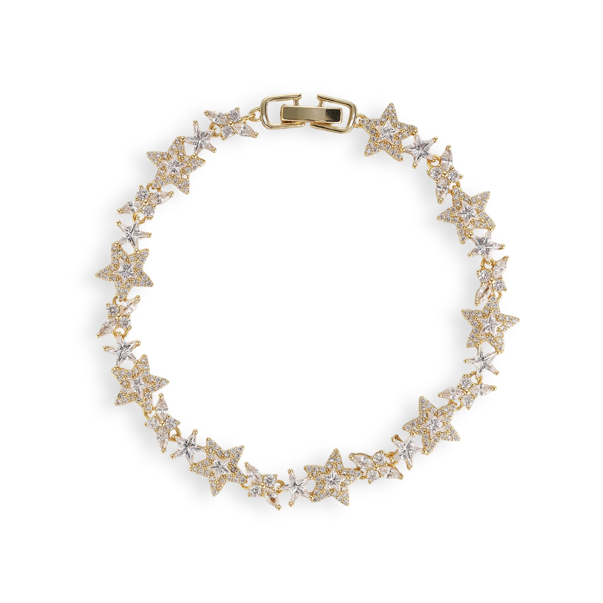 Alvrikea 14K Gold Star Bracelet