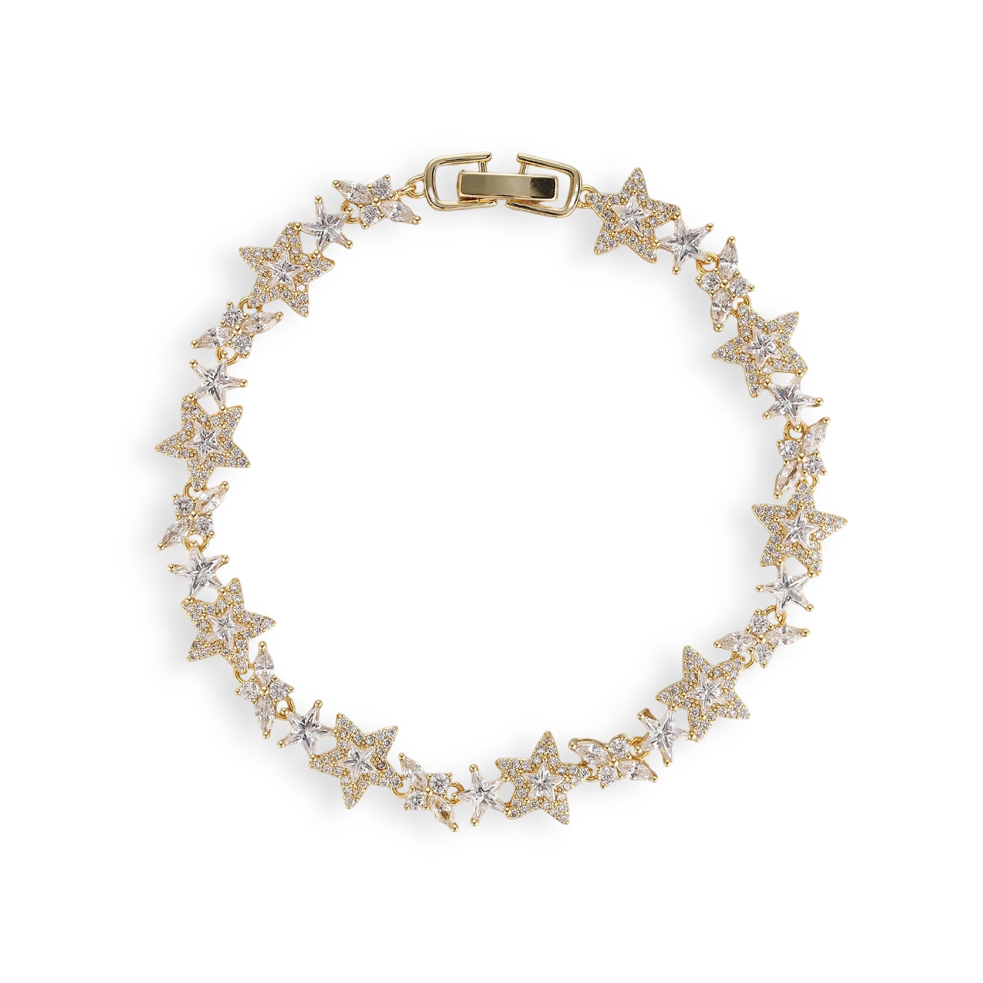 Alvrikea 14K Gold Star Bracelet
