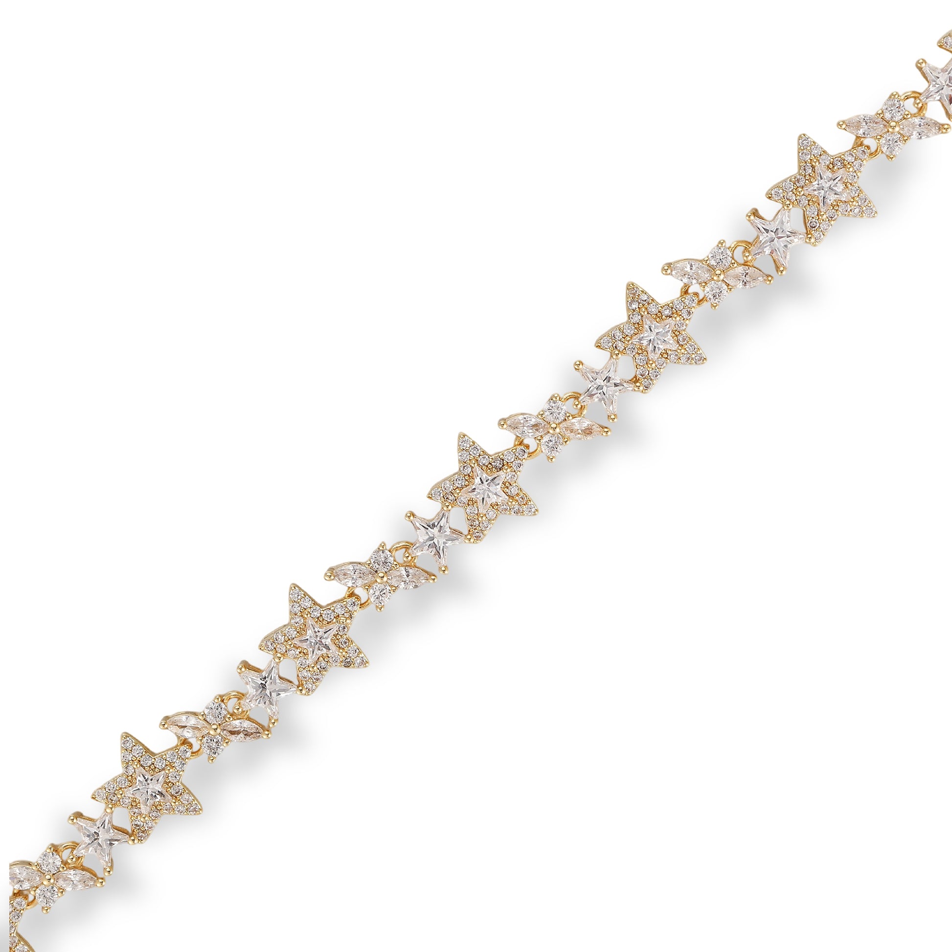 Alvrikea 14K Gold Star Bracelet