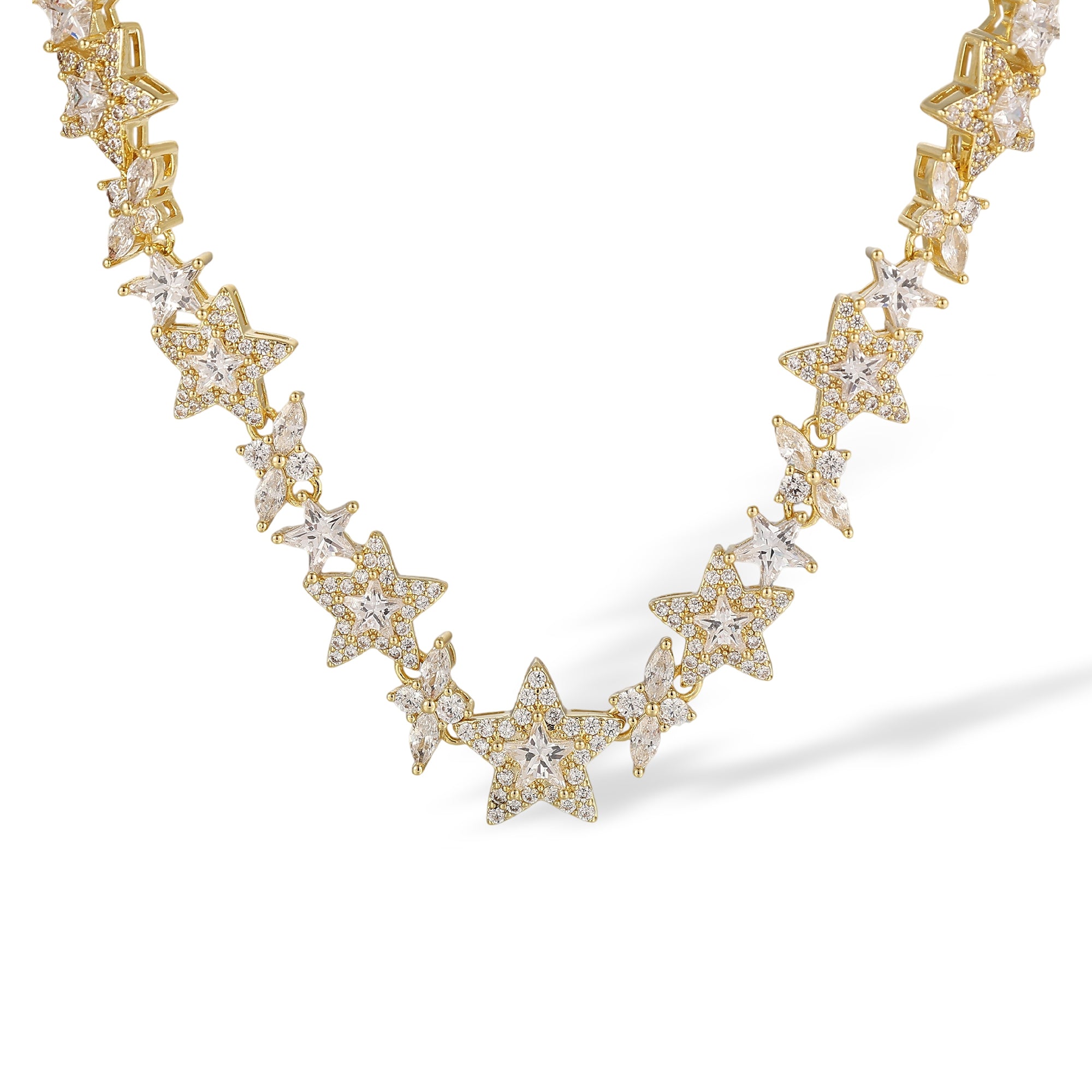 Alvrikea 14K Gold Star Necklace