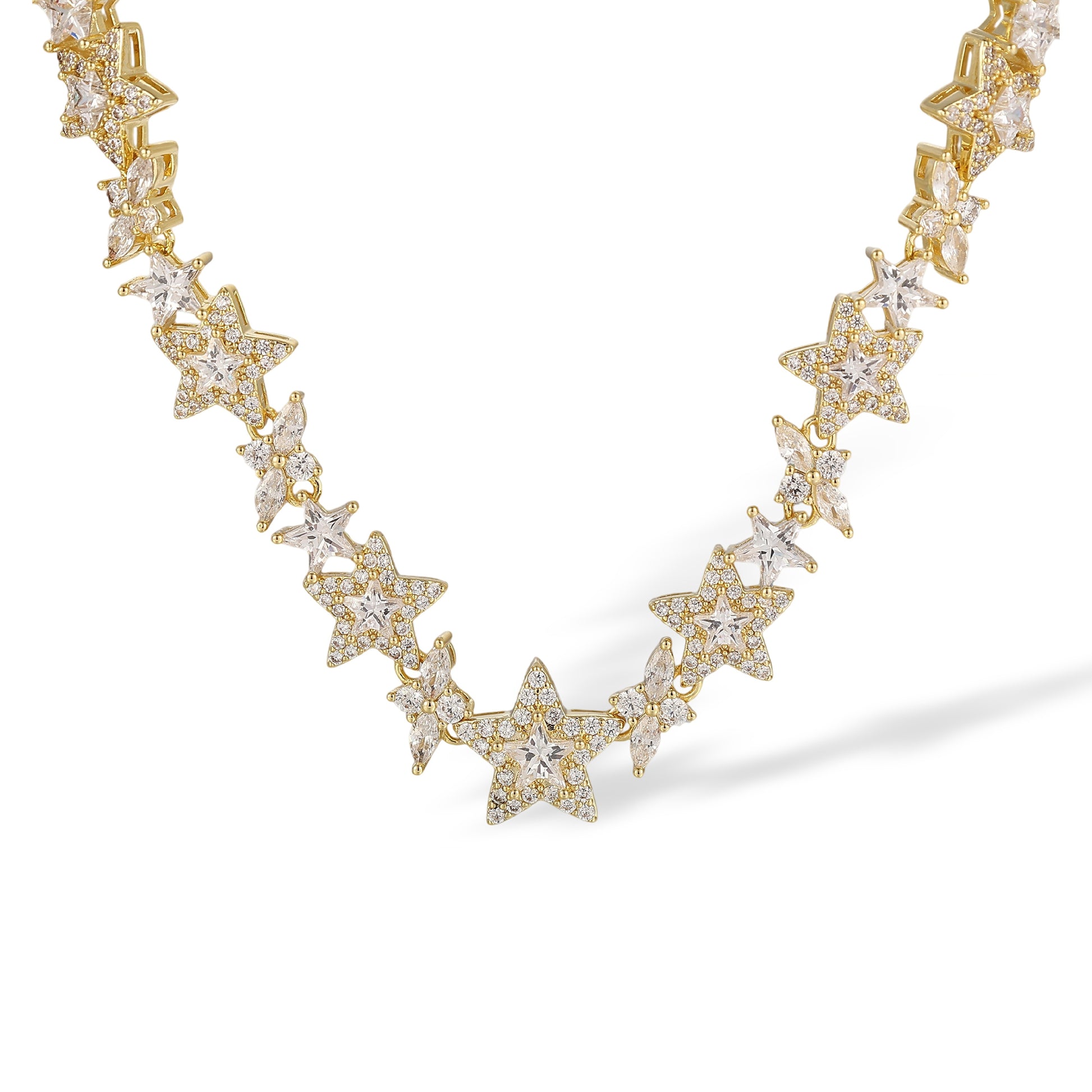 Alvrikea 14K Gold Star Necklace