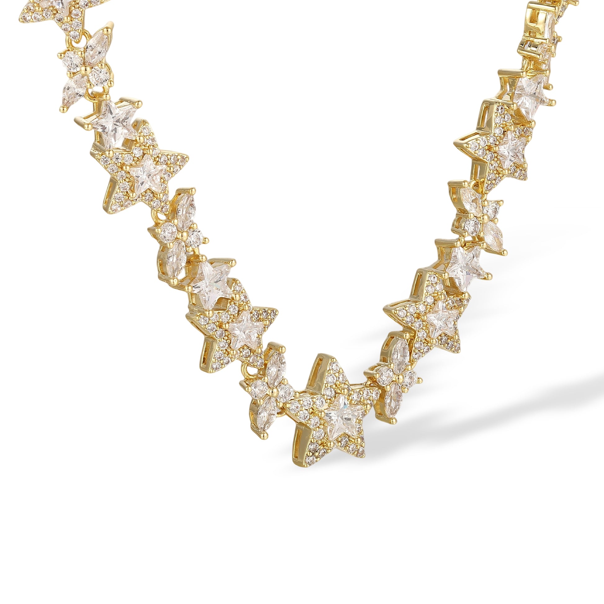 Alvrikea 14K Gold Star Necklace