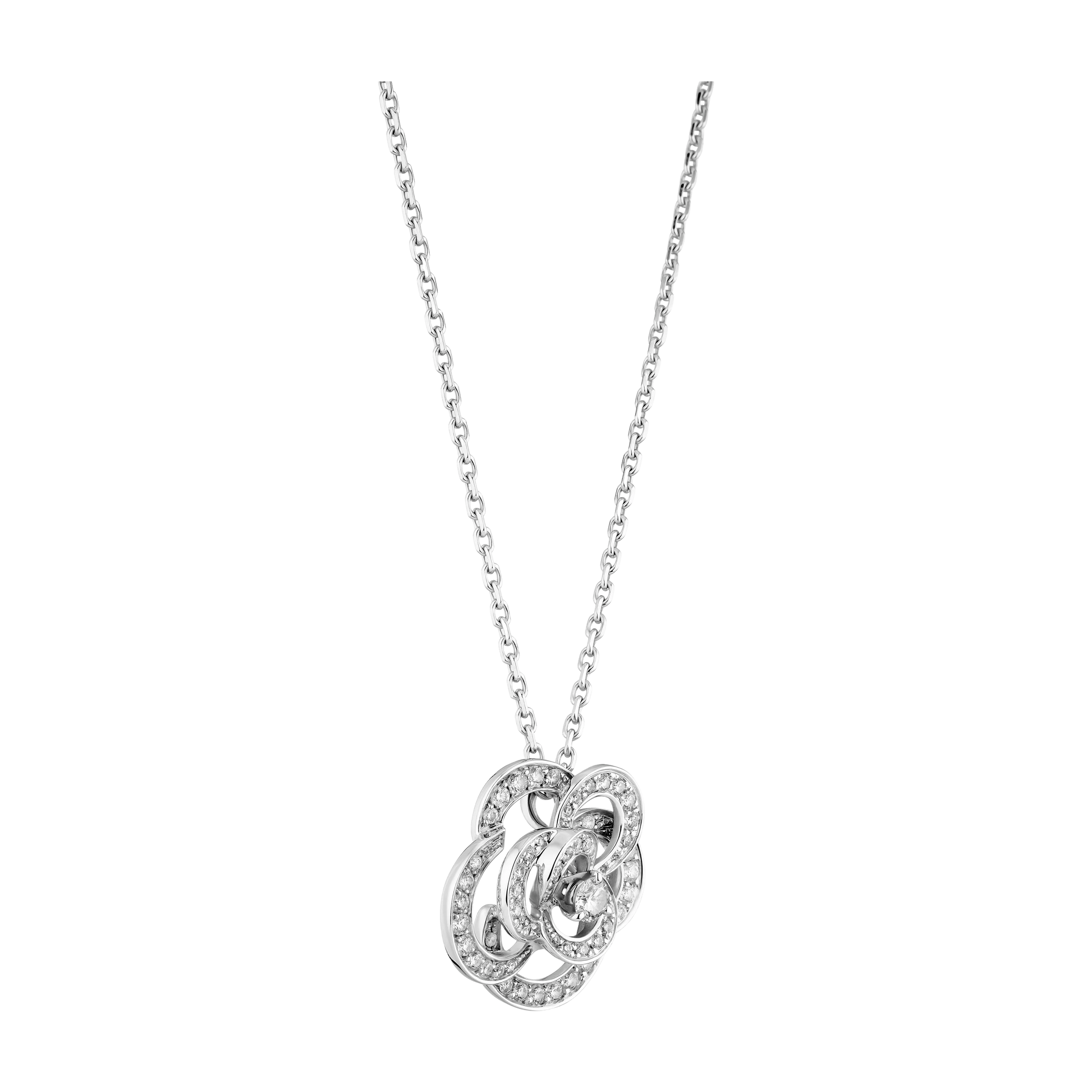 Alysson White Floral Rose Necklace
