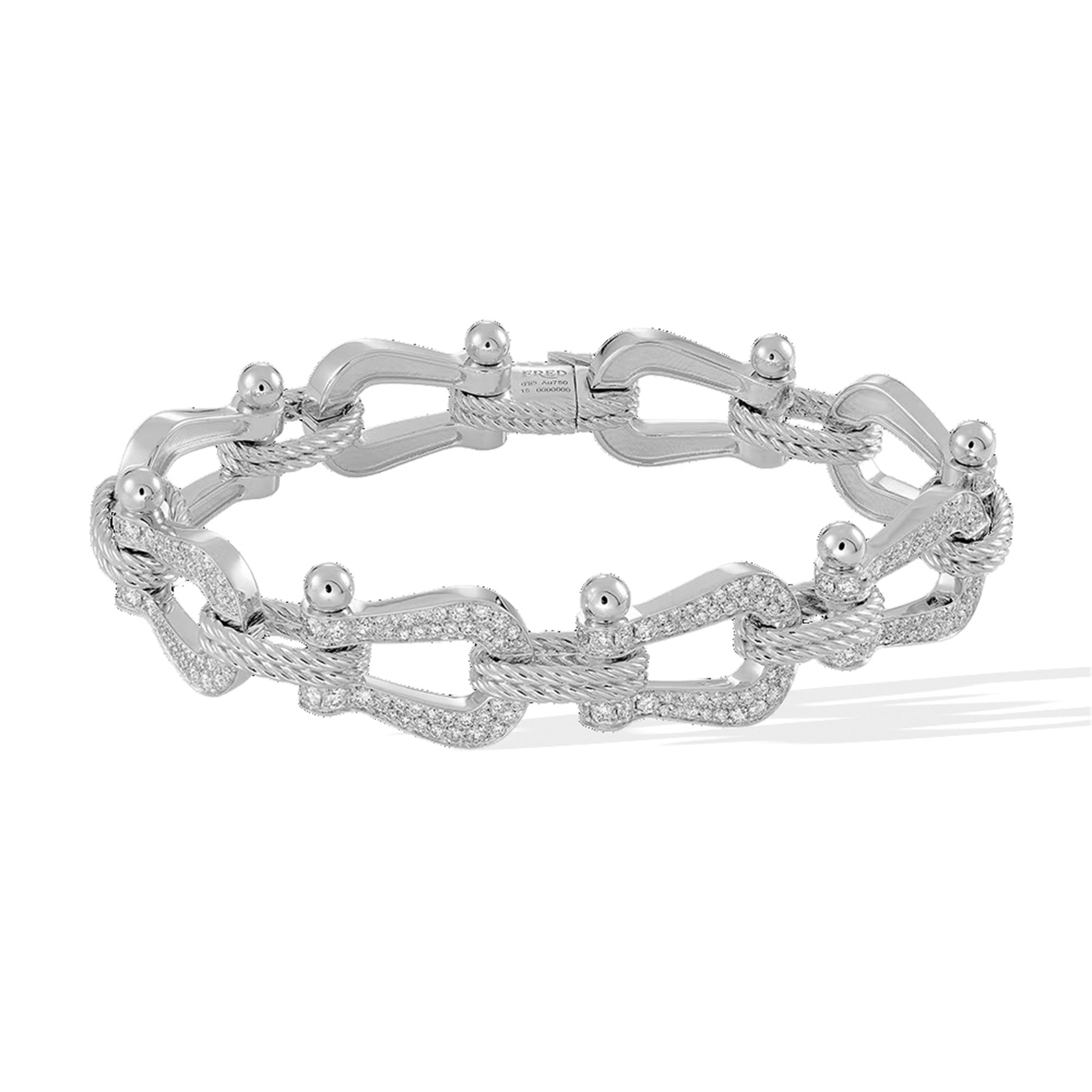 Amalrun White Horseshoe Bracelet