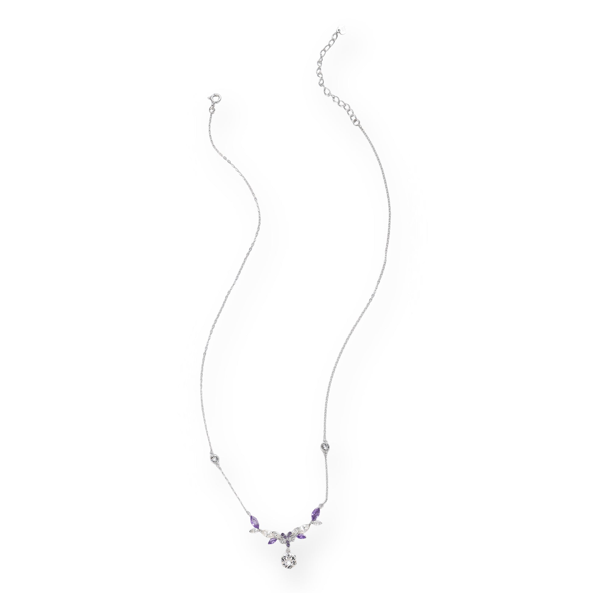 Amara Purple Vine Floral Necklace