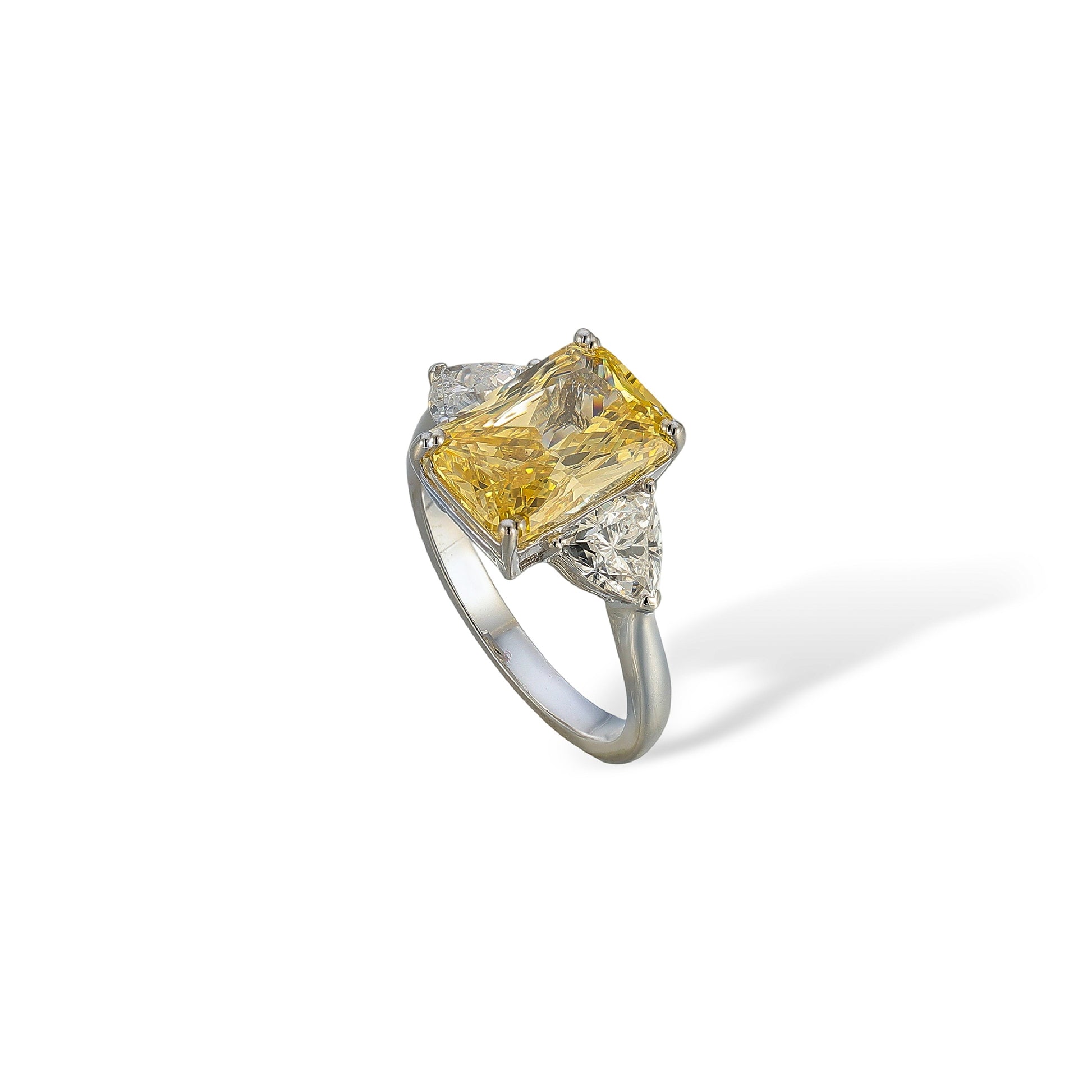 Anabel Yellow Rectangular Ring