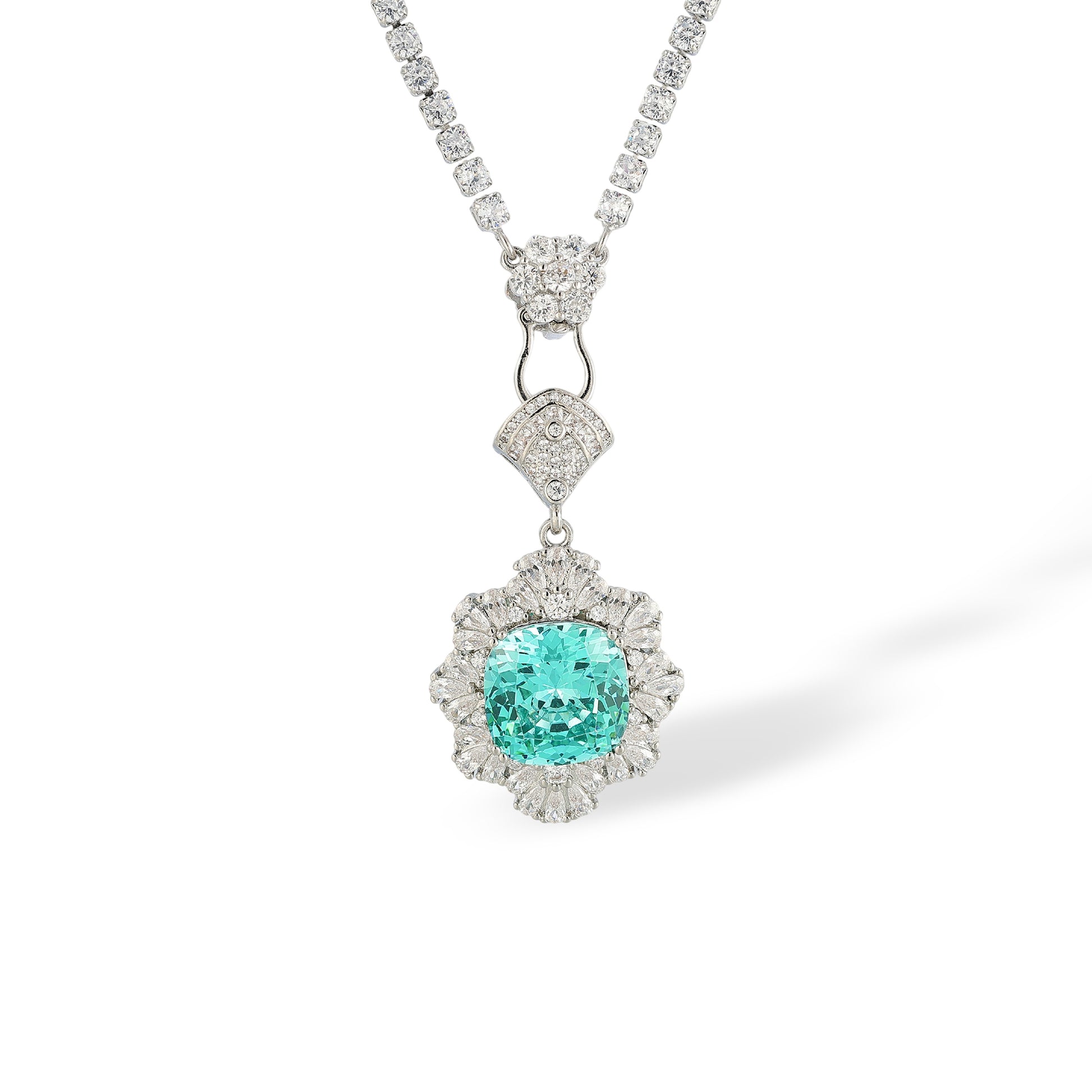 Andrea Paraiba Cushion Floral Necklace