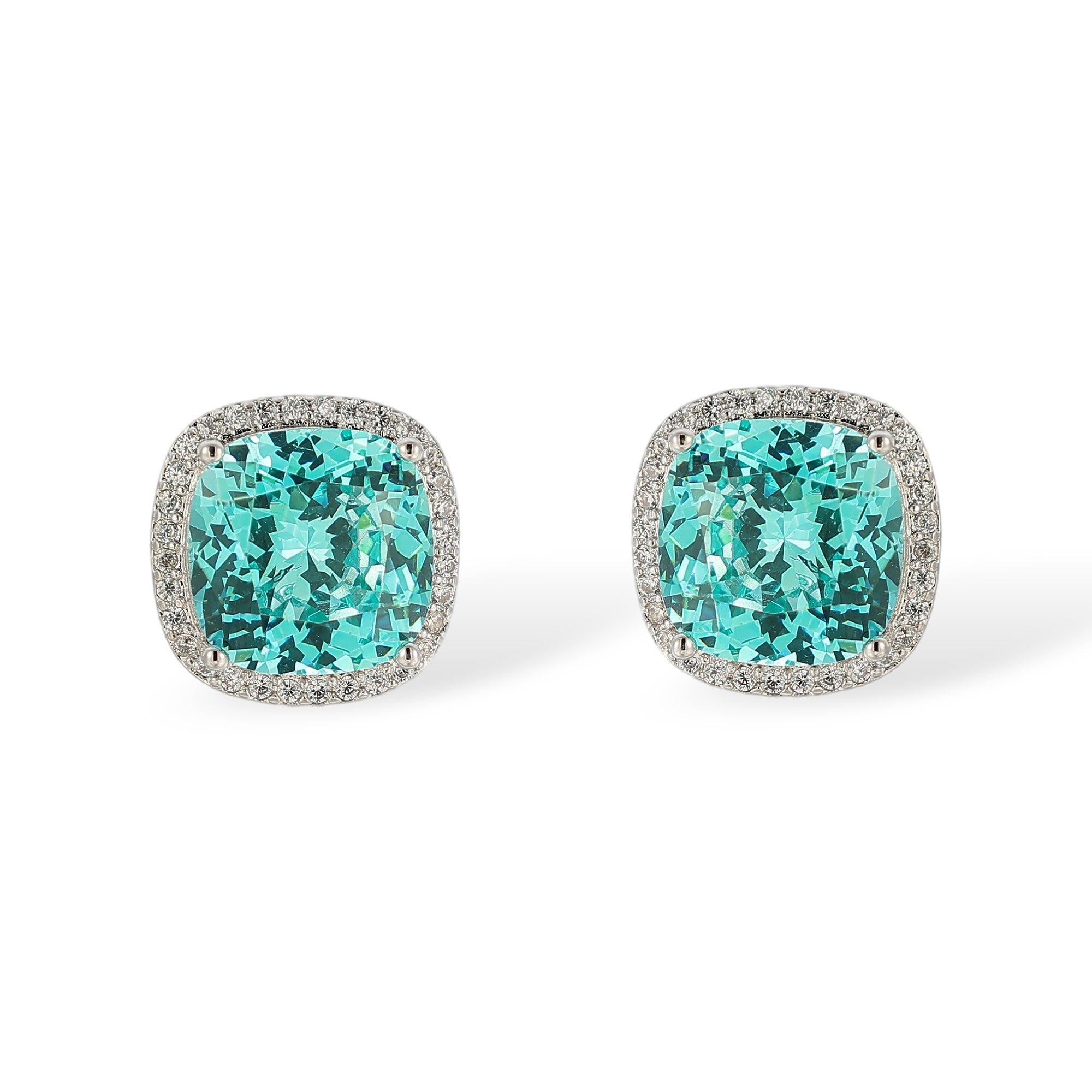 Andrea Paraiba Cushion Stud Earrings