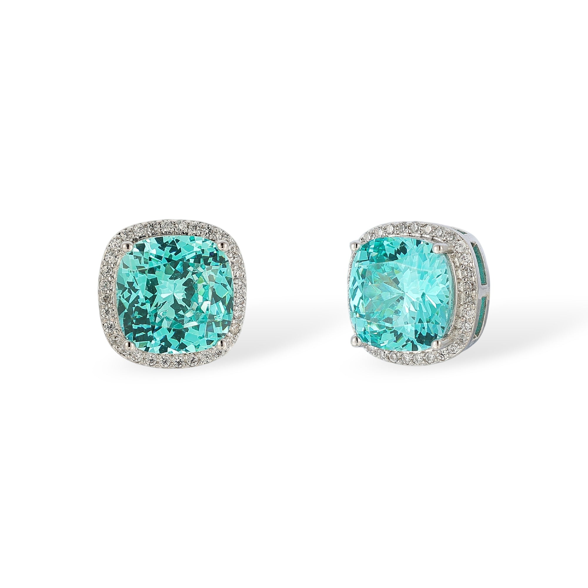 Andrea Paraiba Cushion Stud Earrings