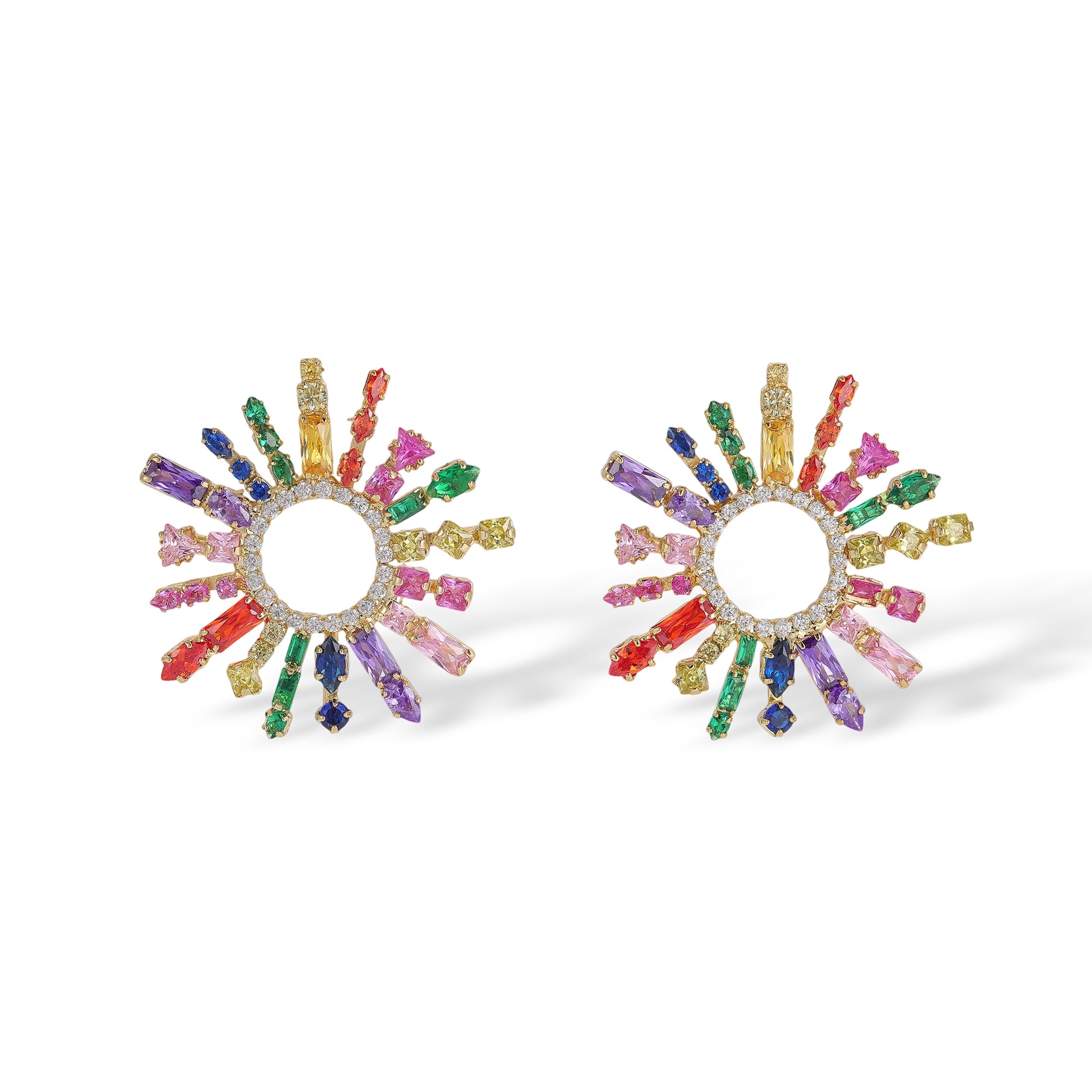 Angeline Multicolor Mixed Shape Earrings